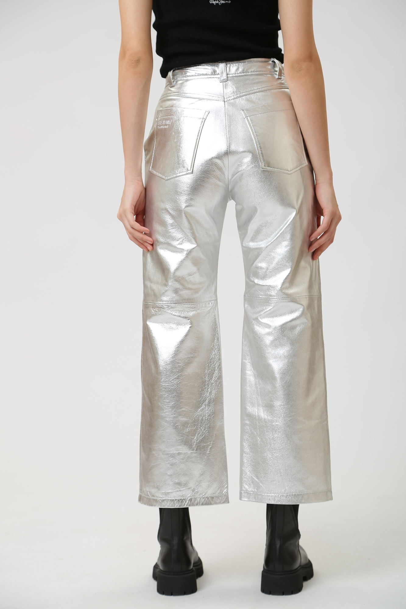 PL211694 брюки кожаные pepe jeans 