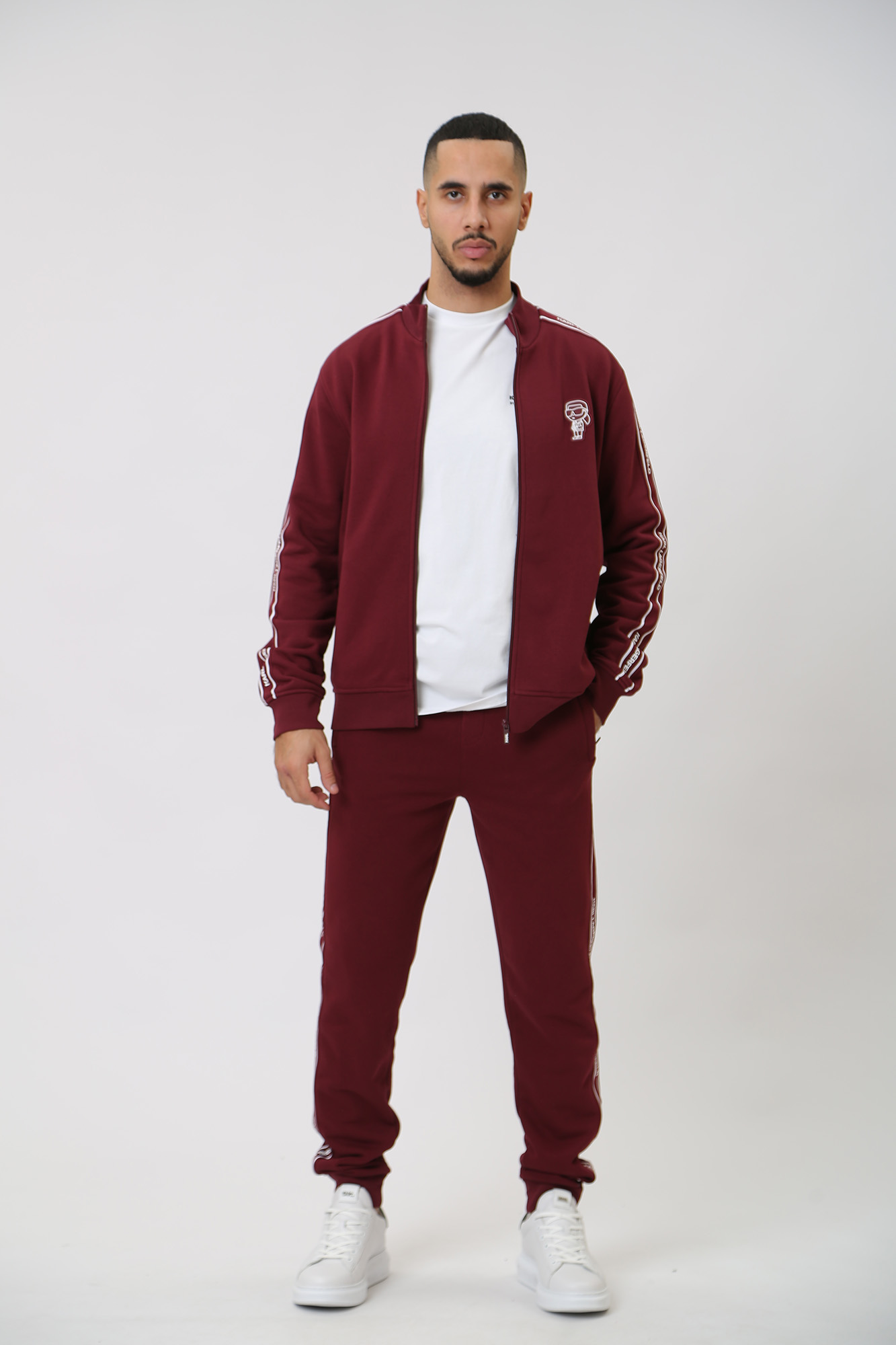 534910_705038 Толстовка с молнией Karl Lagerfeld Бордовый