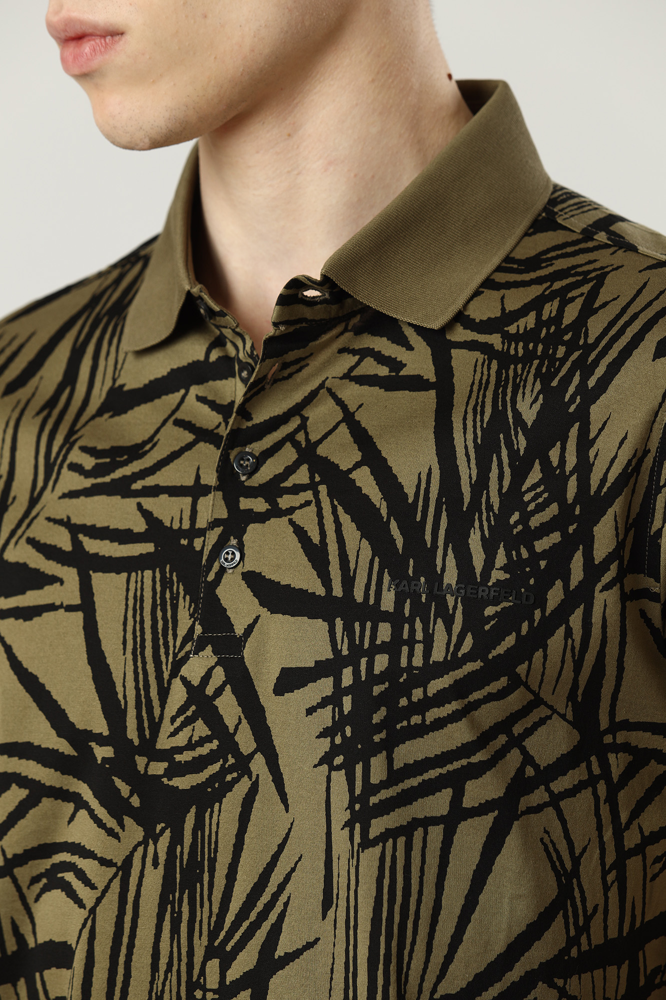521203_745007 Поло  Karl Lagerfeld Хаки
