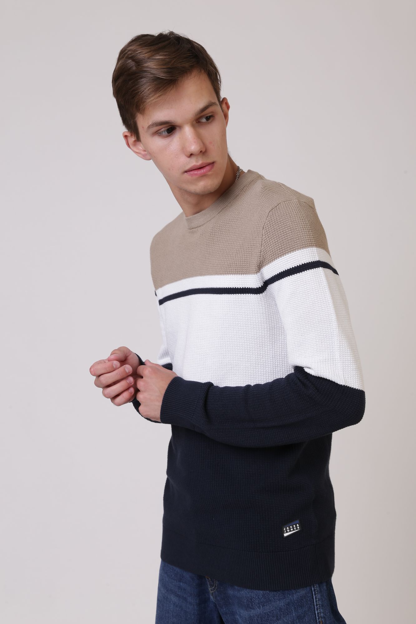 12173144_Crockery Джемпер Jack & Jones Синий