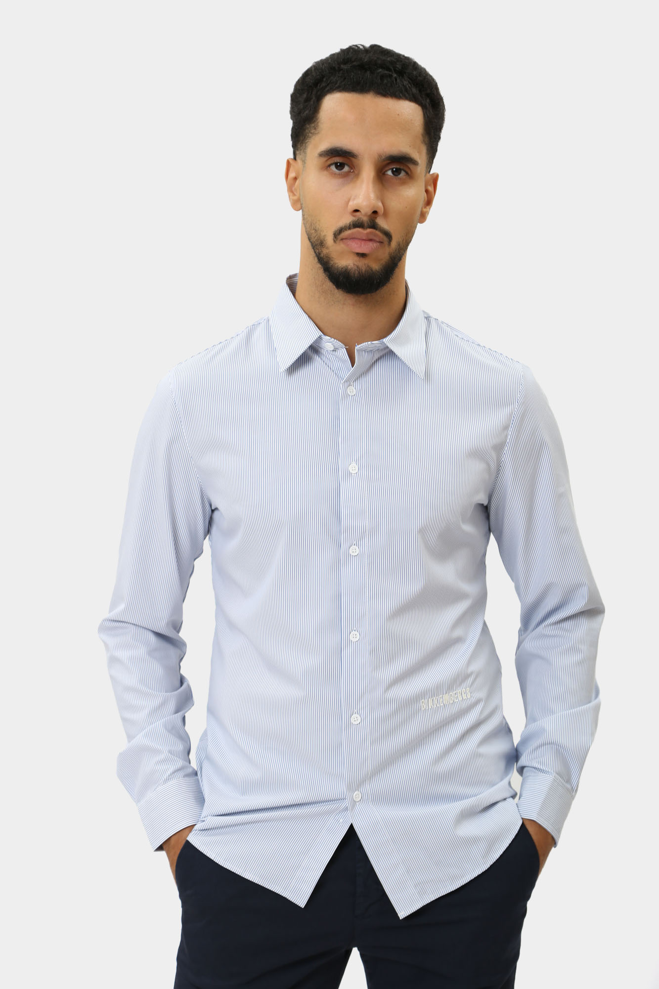 PBMS0420 Рубашка с длинным рукавом Bikkembergs Белый