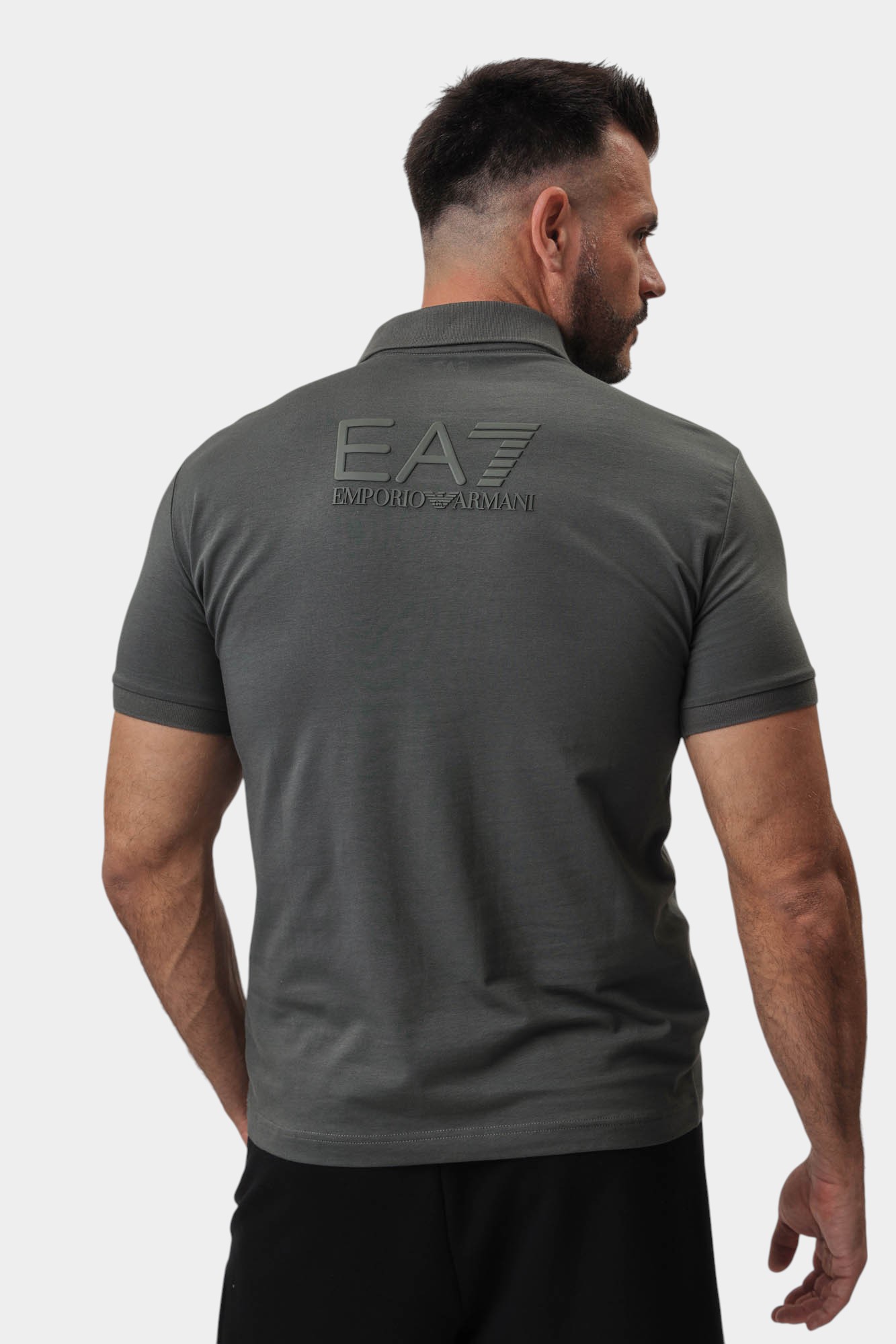 7M000228_AF10373 Поло EA7 Серый