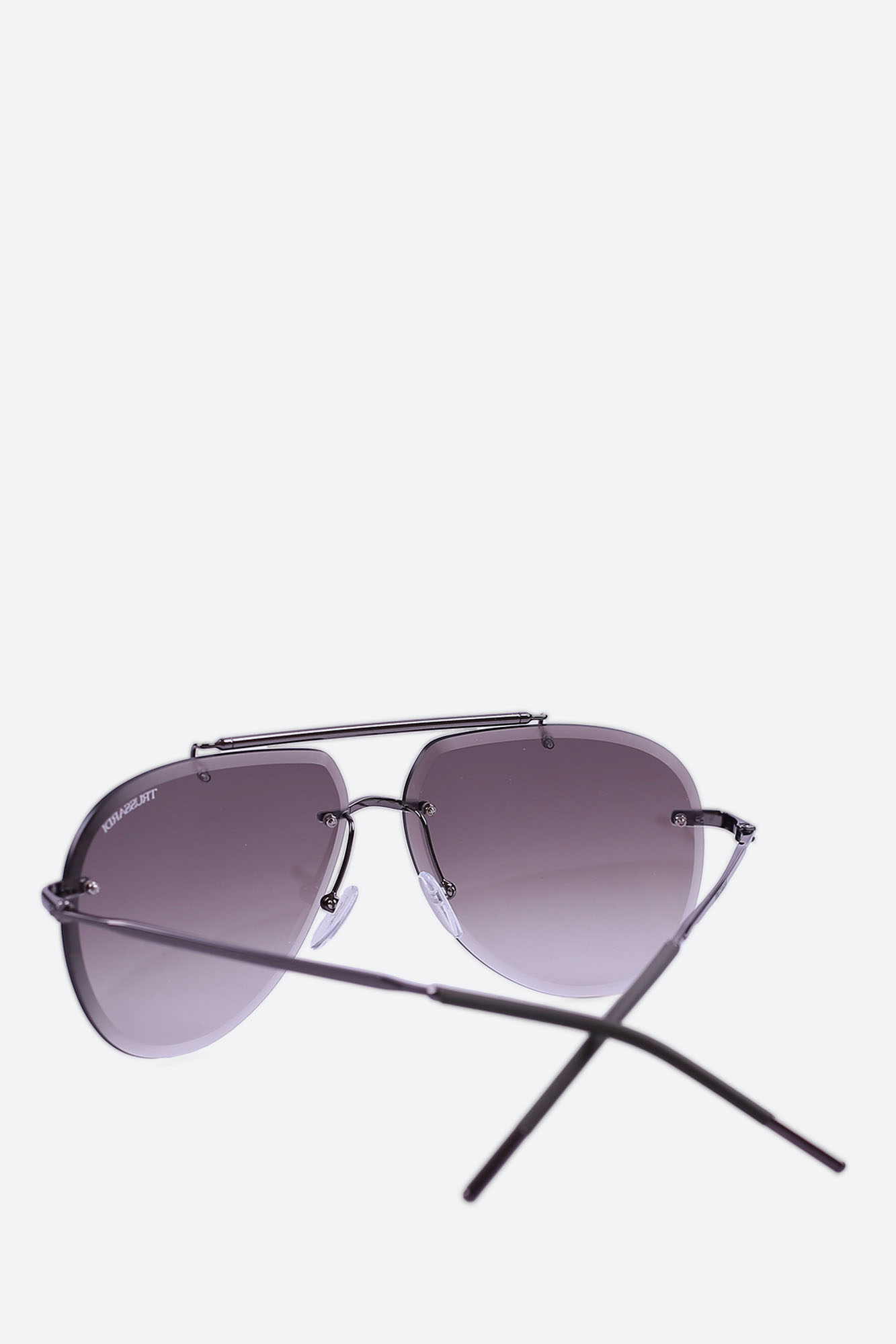 Trussardi-506 Очки с футляром Trussardi Серебряный