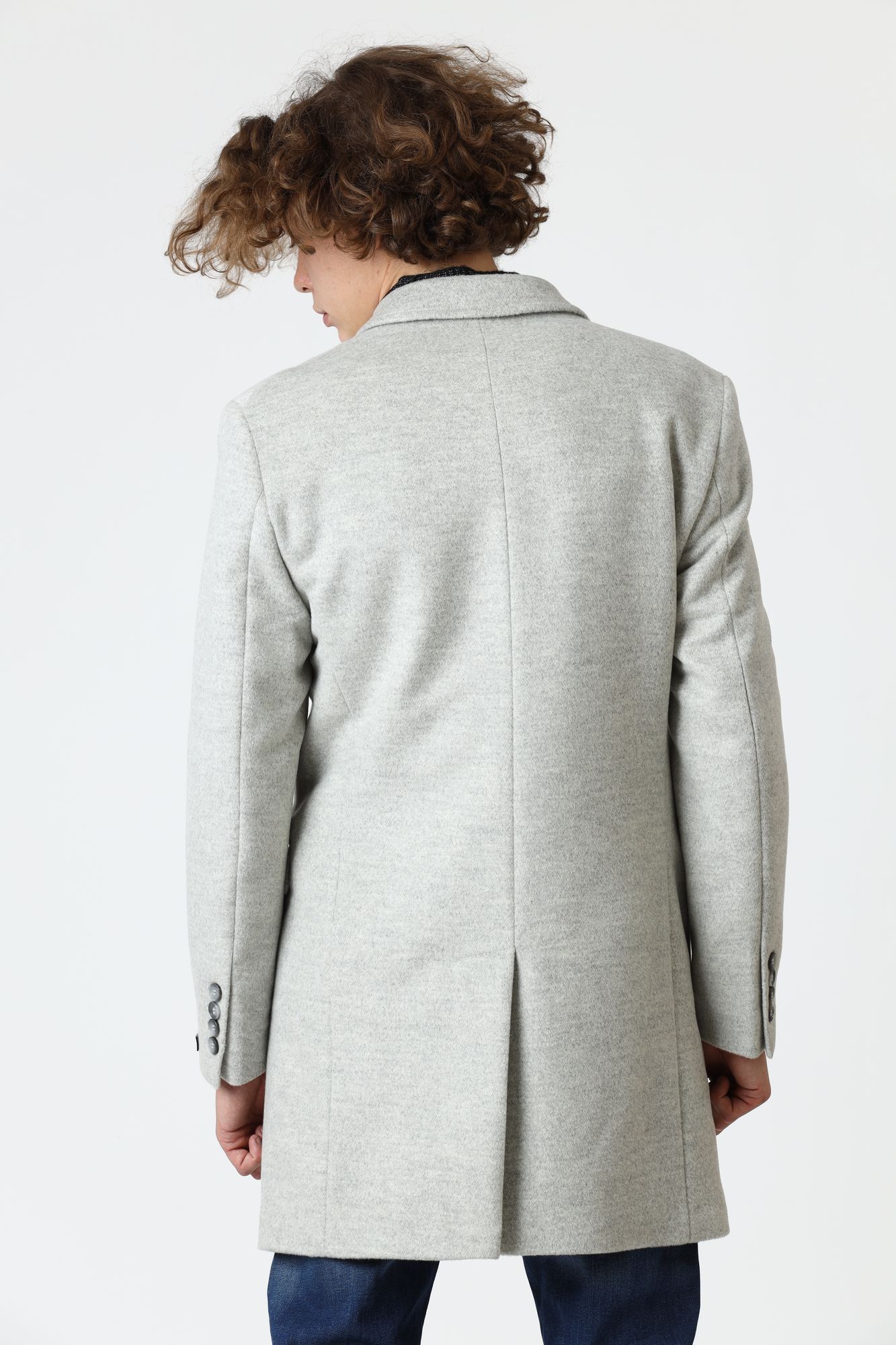 502700_455709 Пальто классическое Karl Lagerfeld Серый