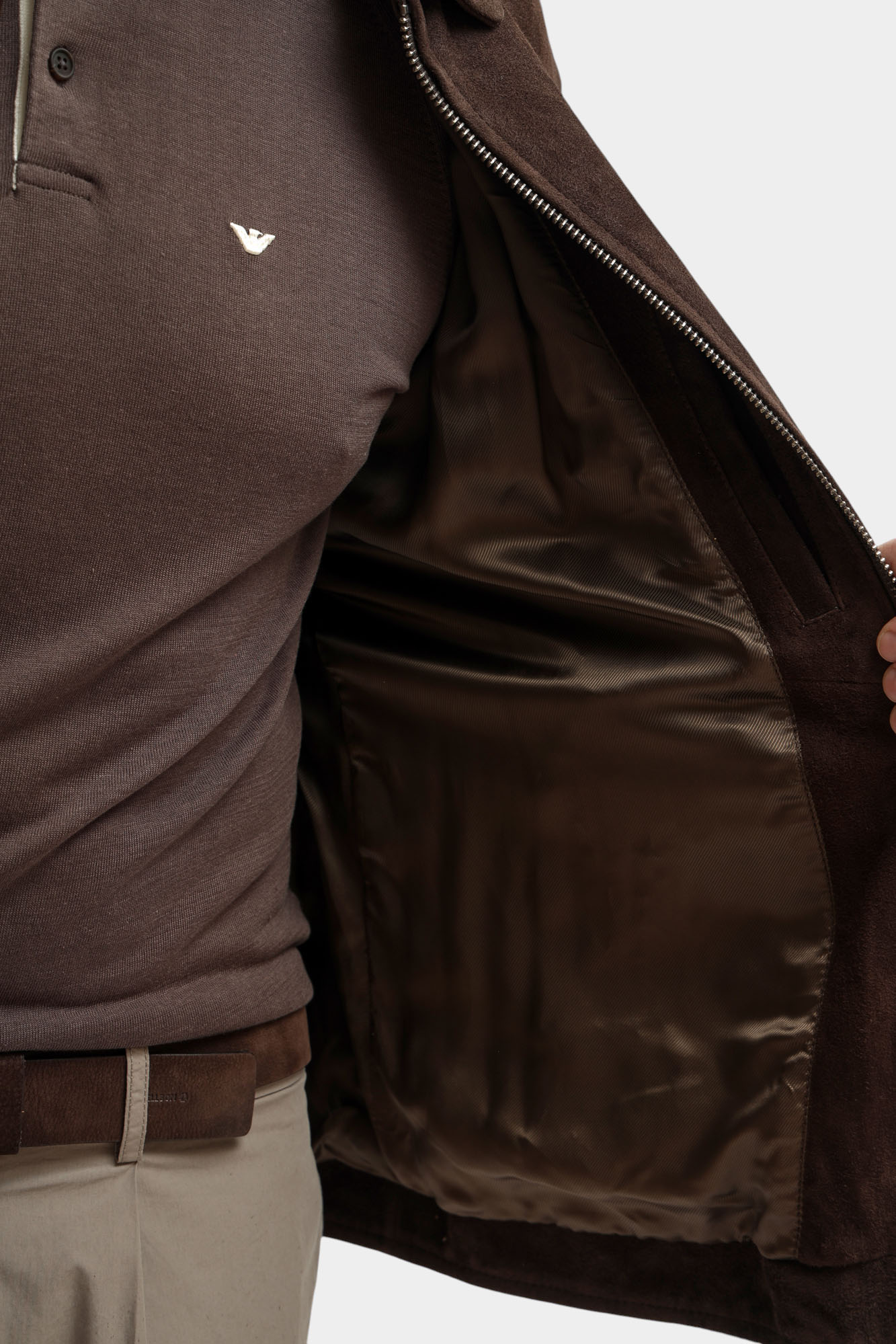 80000833_110165 Куртка кожаная Strellson Коричневый