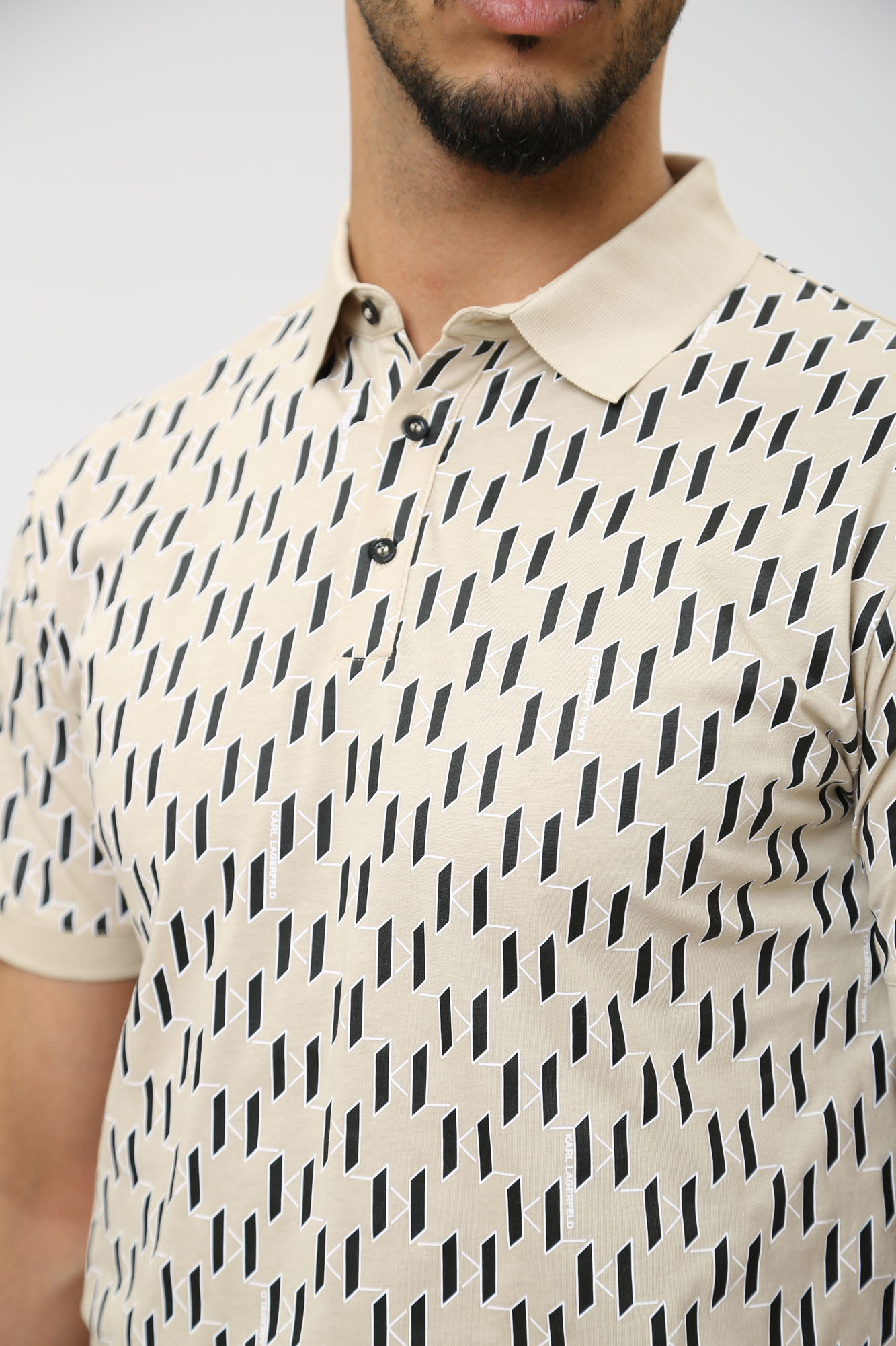 542251_745070 Поло Karl Lagerfeld Бежевый