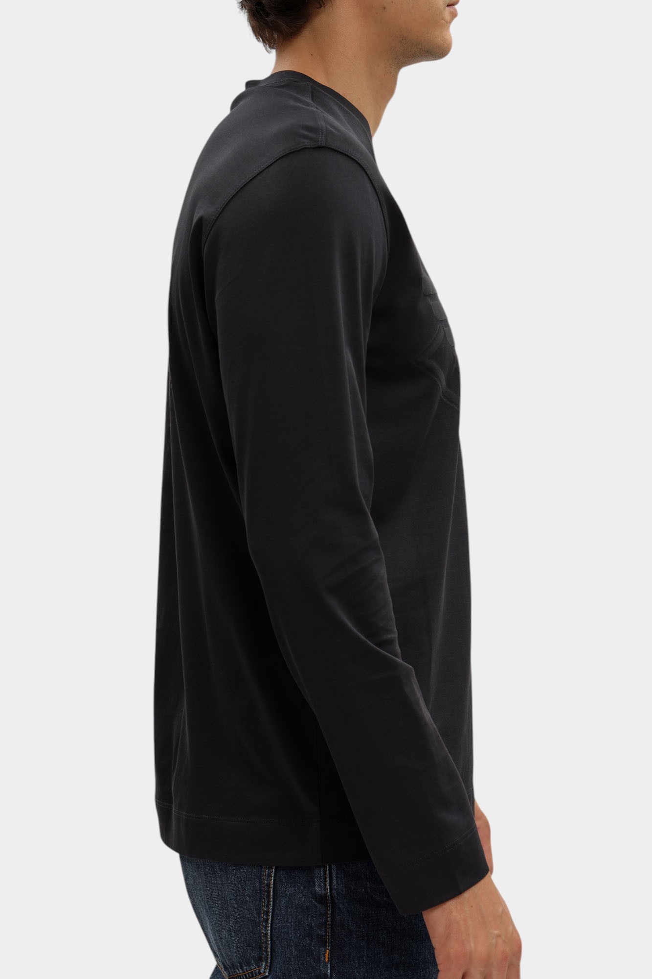 EM004347_ AF10762 Лонгслив Emporio Armani Синий