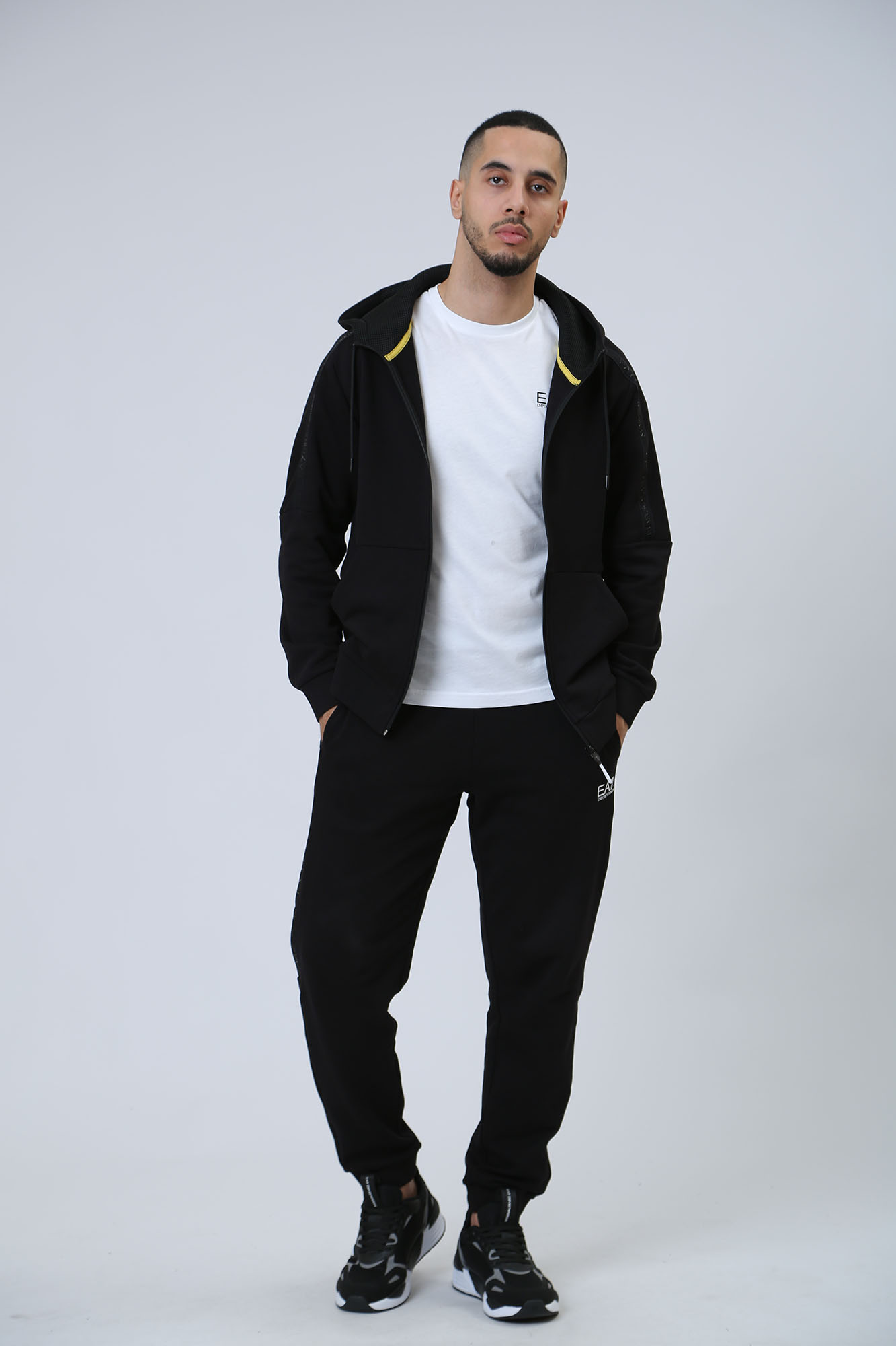 3DPM88_PJEQZ Толстовка с капюшоном EA7 Черный