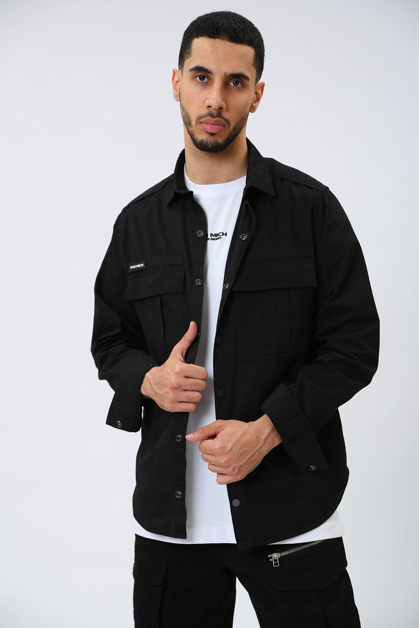VM-231-46-017 Рубашка с длинным рукавом Van Mich Черный