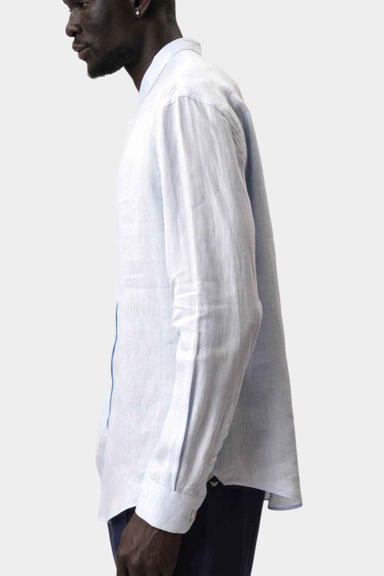 01SMGL_010F9 Рубашка Emporio Armani Голубой