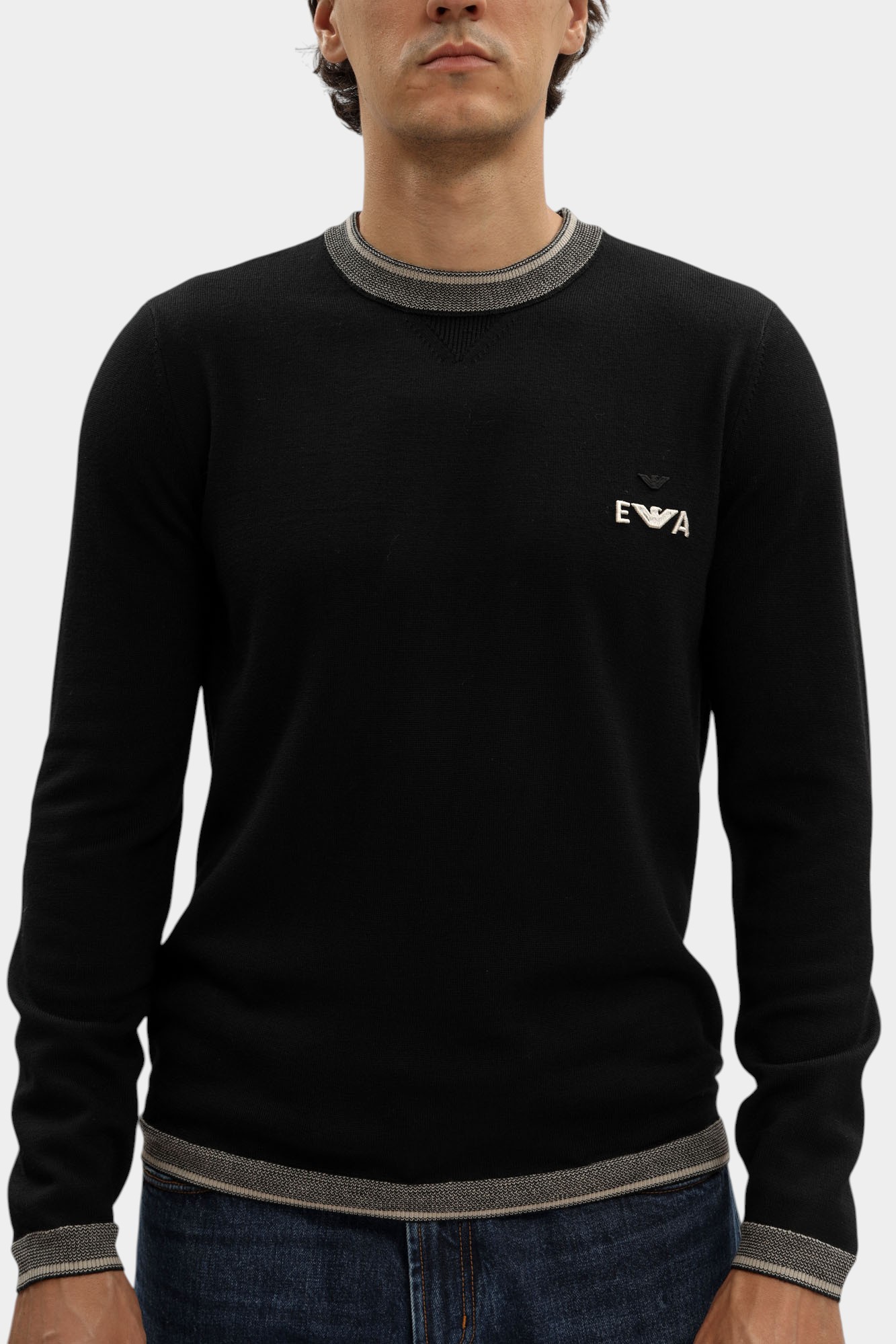 EM003387_ AF14697 Джемпер Emporio Armani Черный