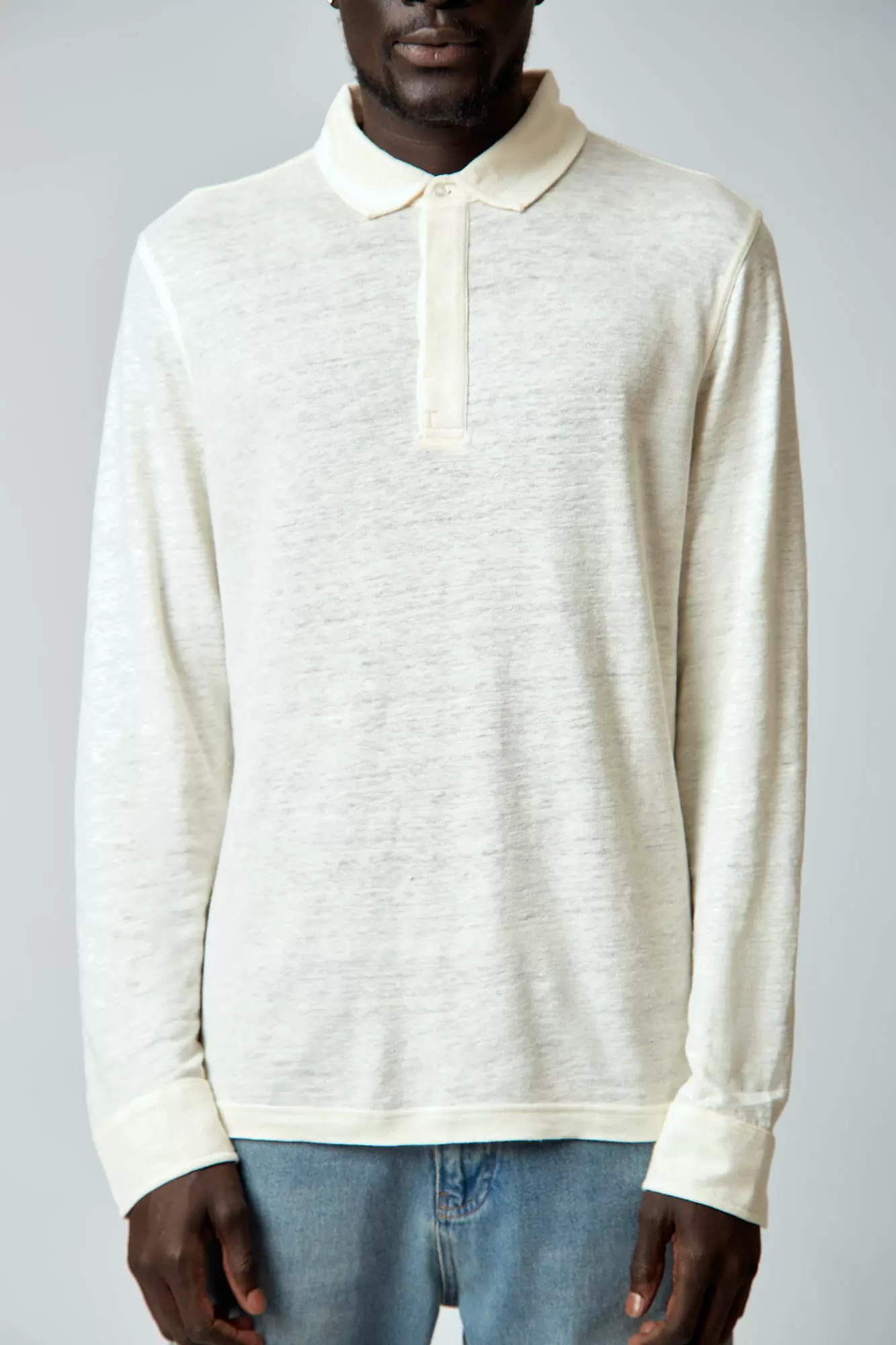 VM-OMA-55-383 Поло с длинным рукавом Van Mich Белый