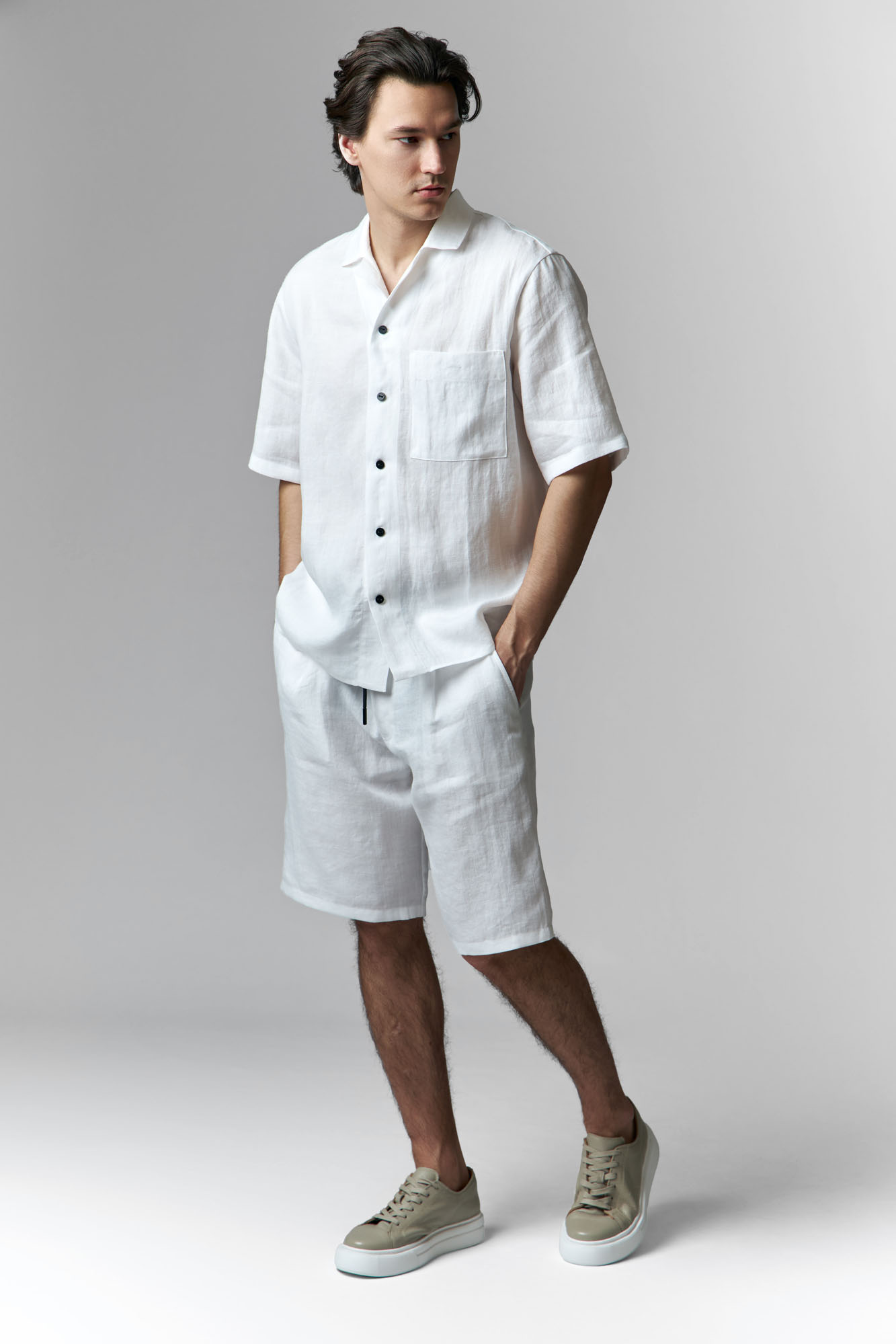 M-251-TH-56-0122 Рубашка с коротким рукавом The Hills Белый