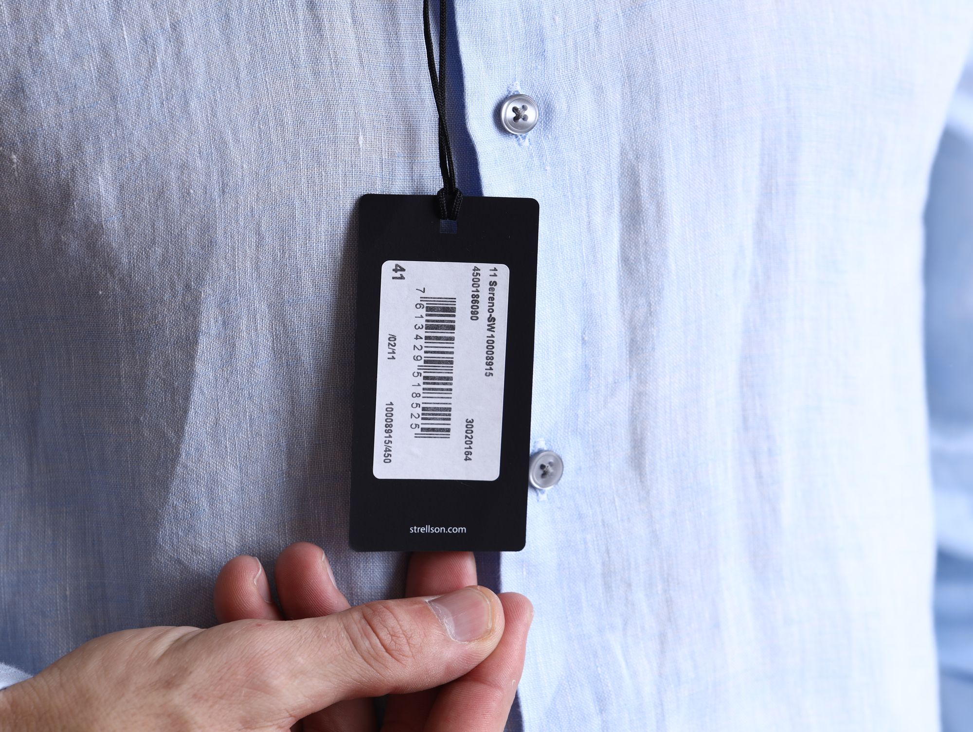 30020164_10008915 Сорочка Strellson Голубой