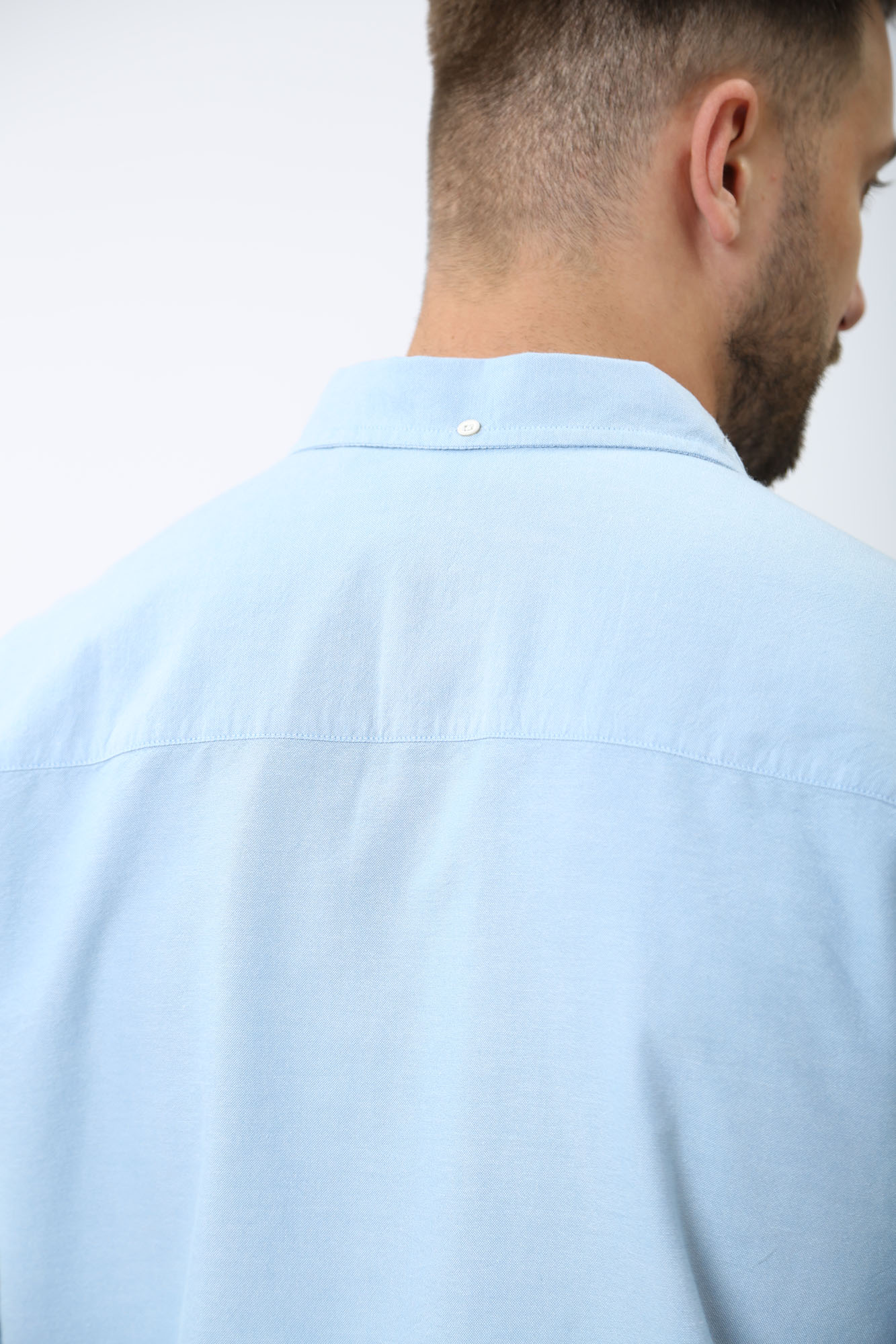 1014767 Рубашка с длинным рукавом Mustang Голубой