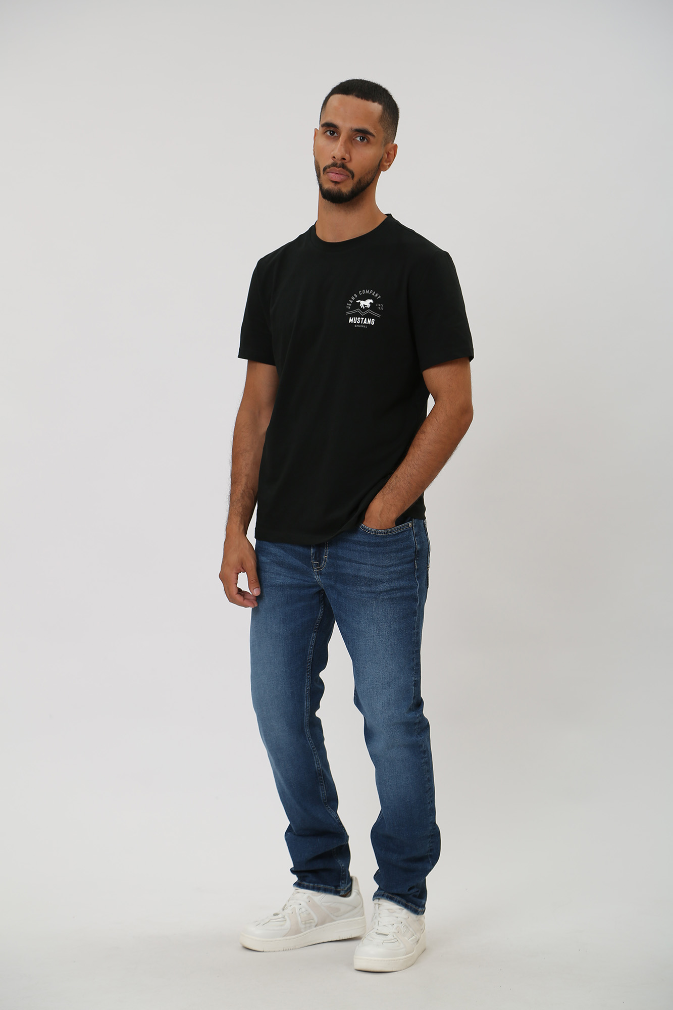 1013708-5000 Брюки джинсовые Mustang Синий