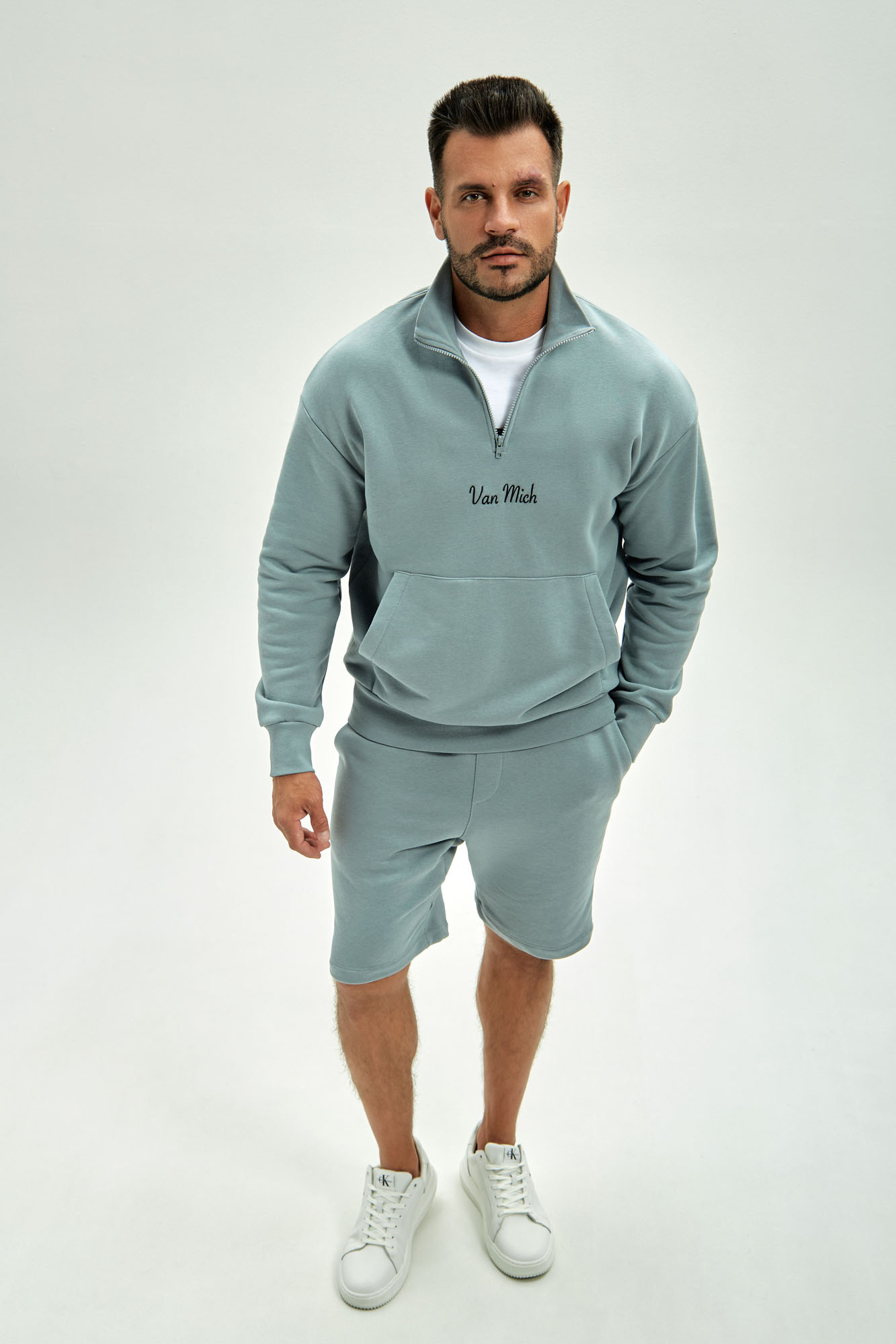 VM-ERK-20-048 Свитшот Van Mich Голубой