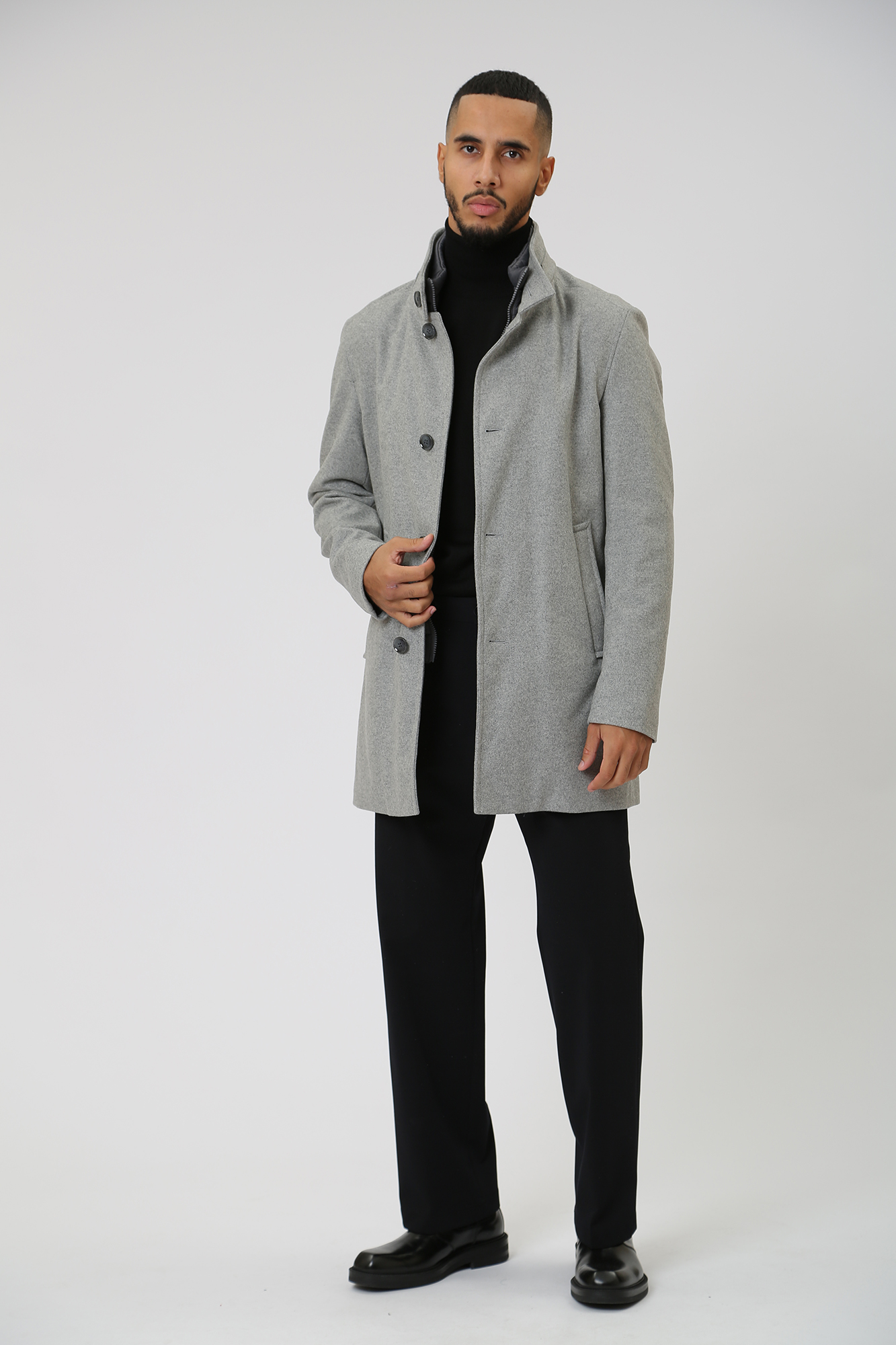 30039145_10016436 Пальто Strellson Серый