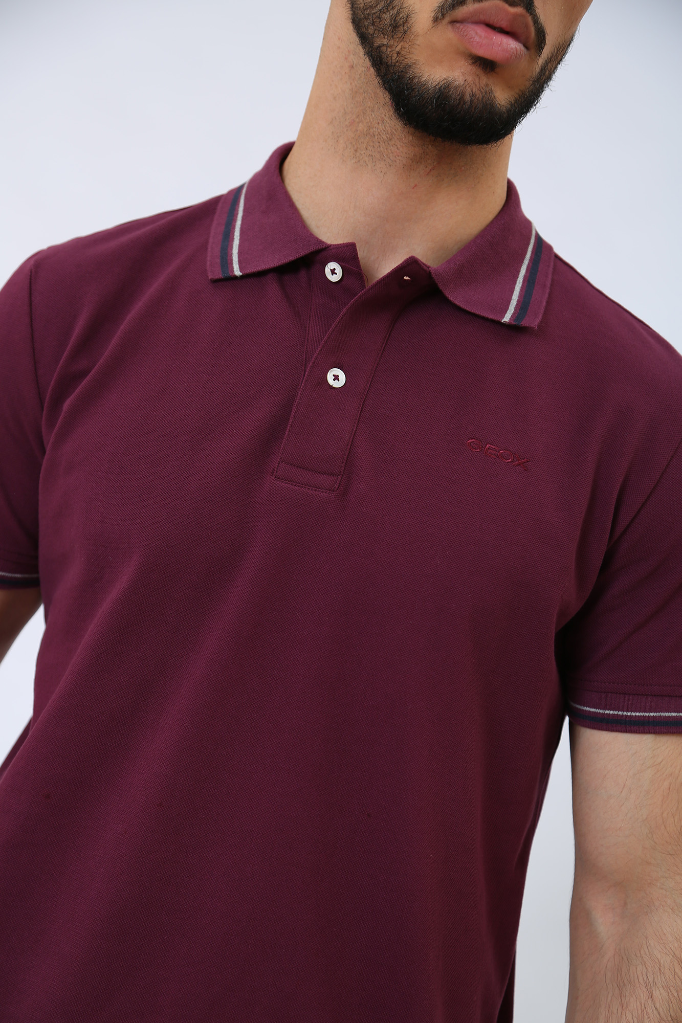 M3510AT2649F8 Поло Geox Бордовый