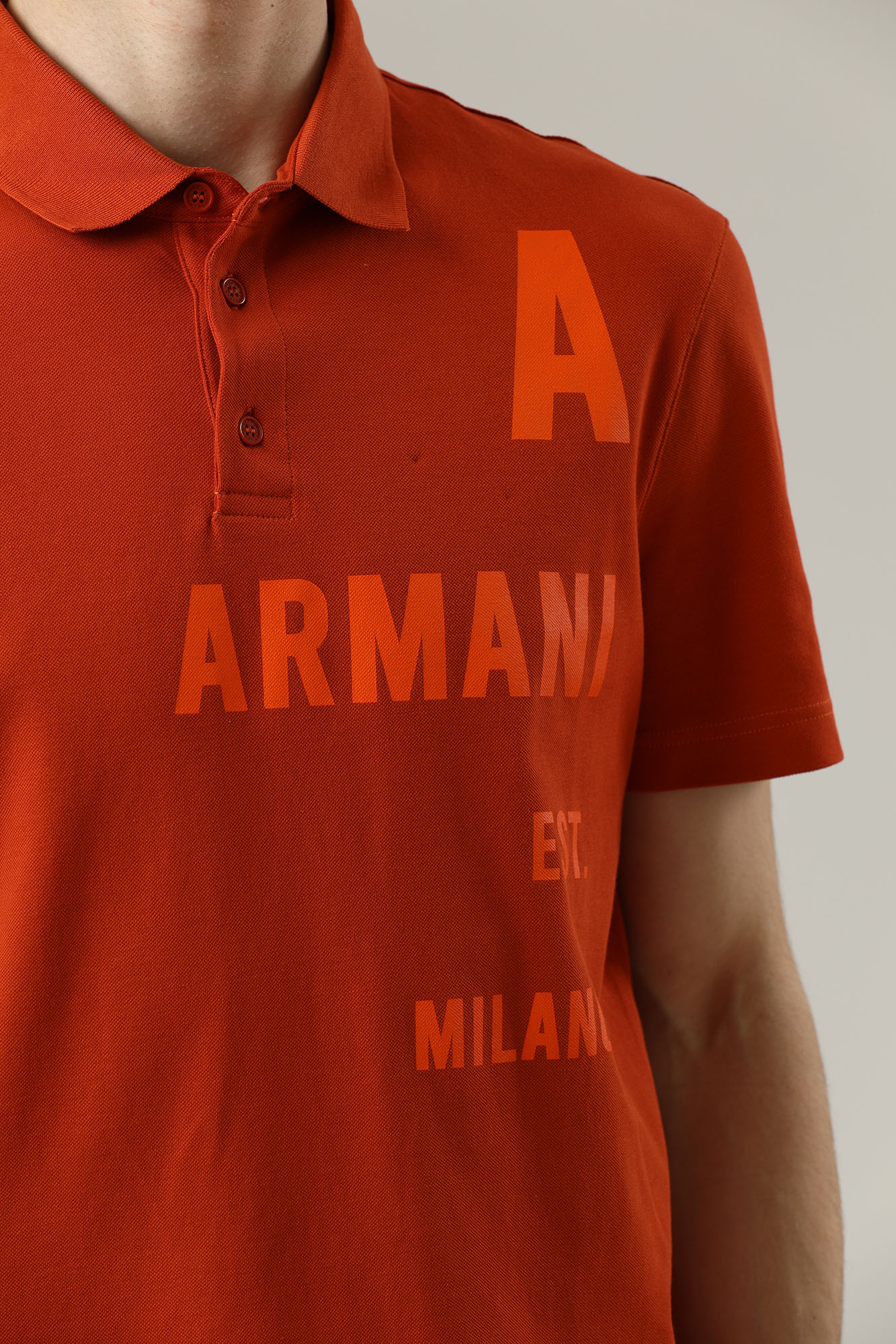 Поло Armani Exchange 3LZFBA_ZJ8NZ_1498_ROOIBOS TEA купить в интернет ...