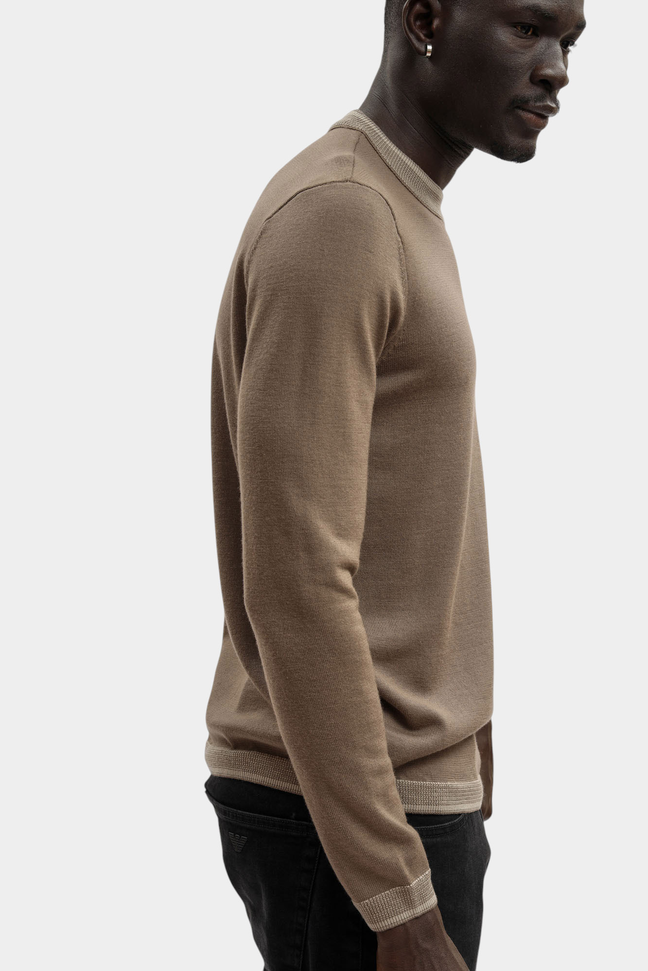 EM003387_ AF14697 Джемпер Emporio Armani Коричневый