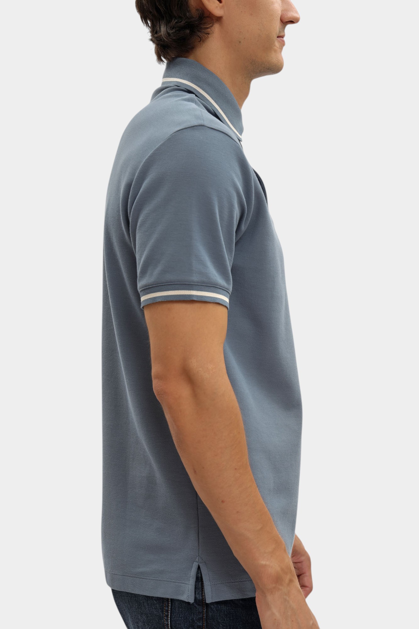 EM003003_ AF10497 Футболка Поло Emporio Armani Голубой