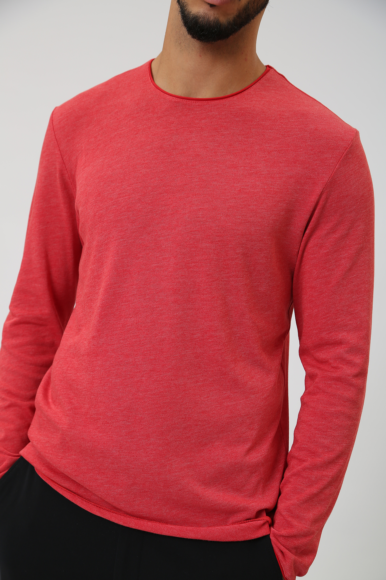 30039854_10008529 Лонгслив Strellson Красный