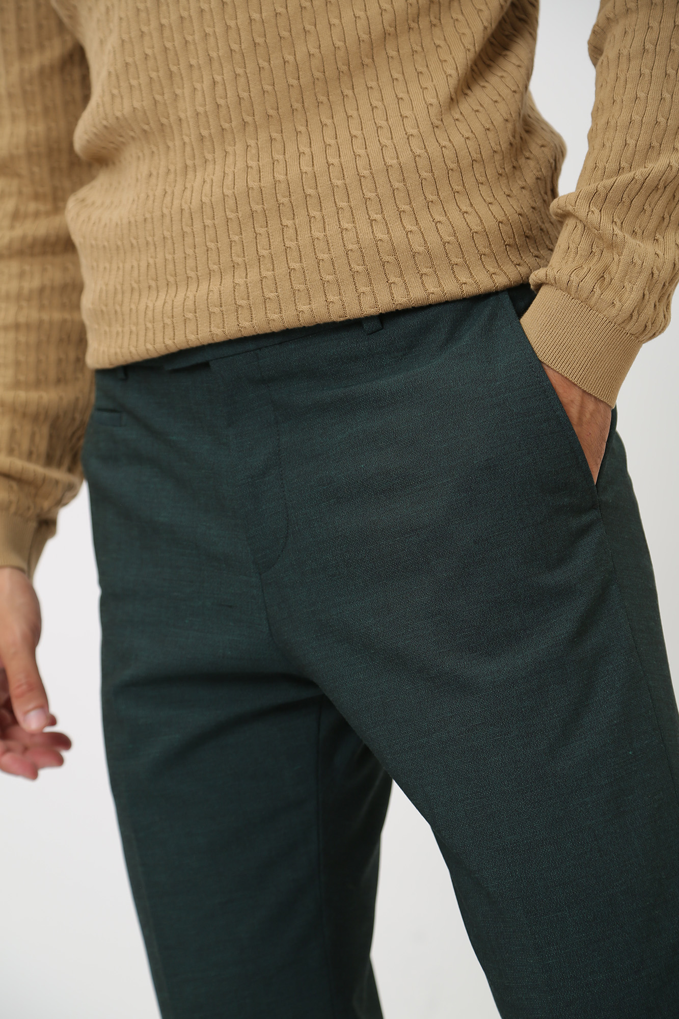 30038550_10016383 Брюки классические Strellson Зеленый