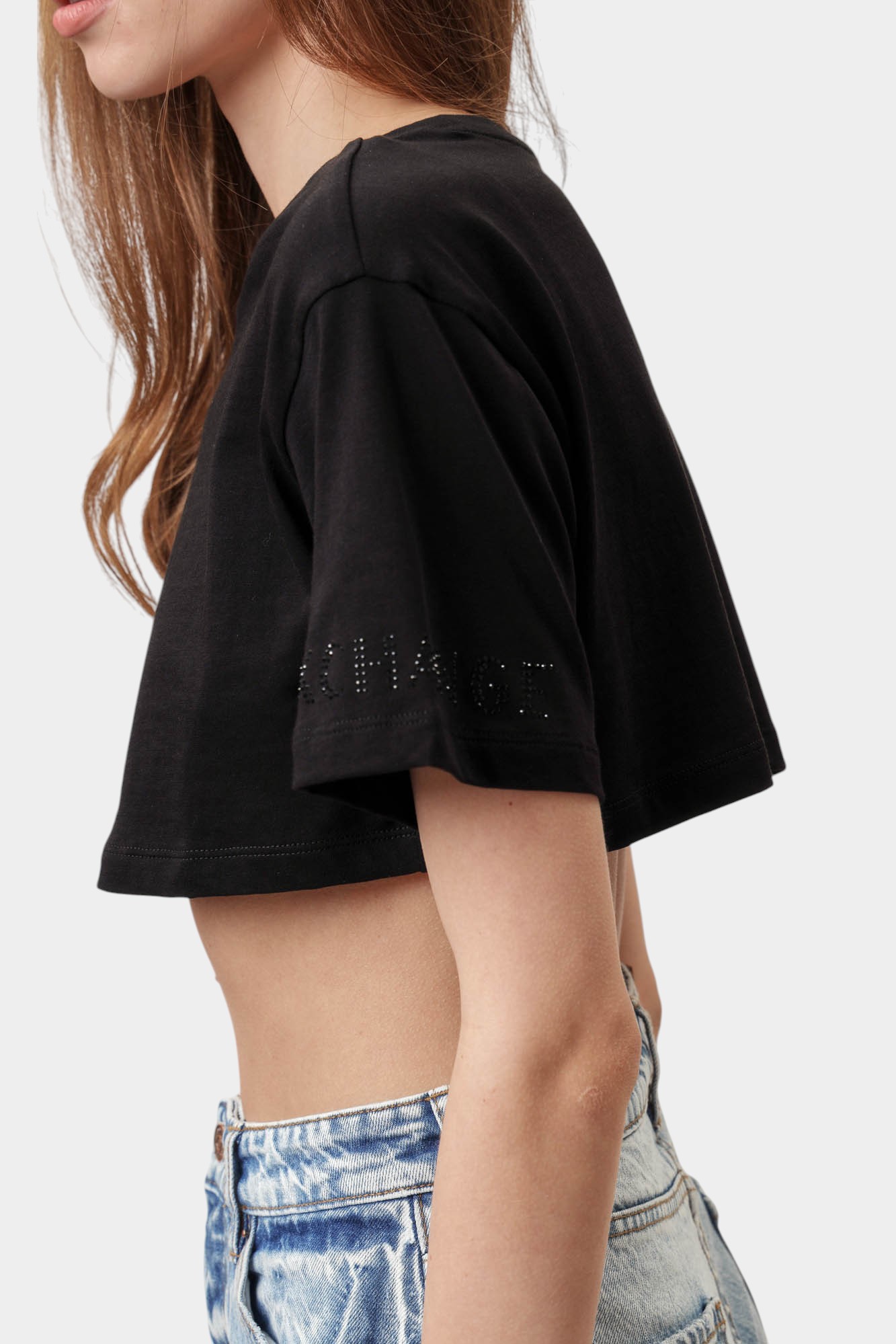 XW000525_AF10359 кроп-топ armani exchange 