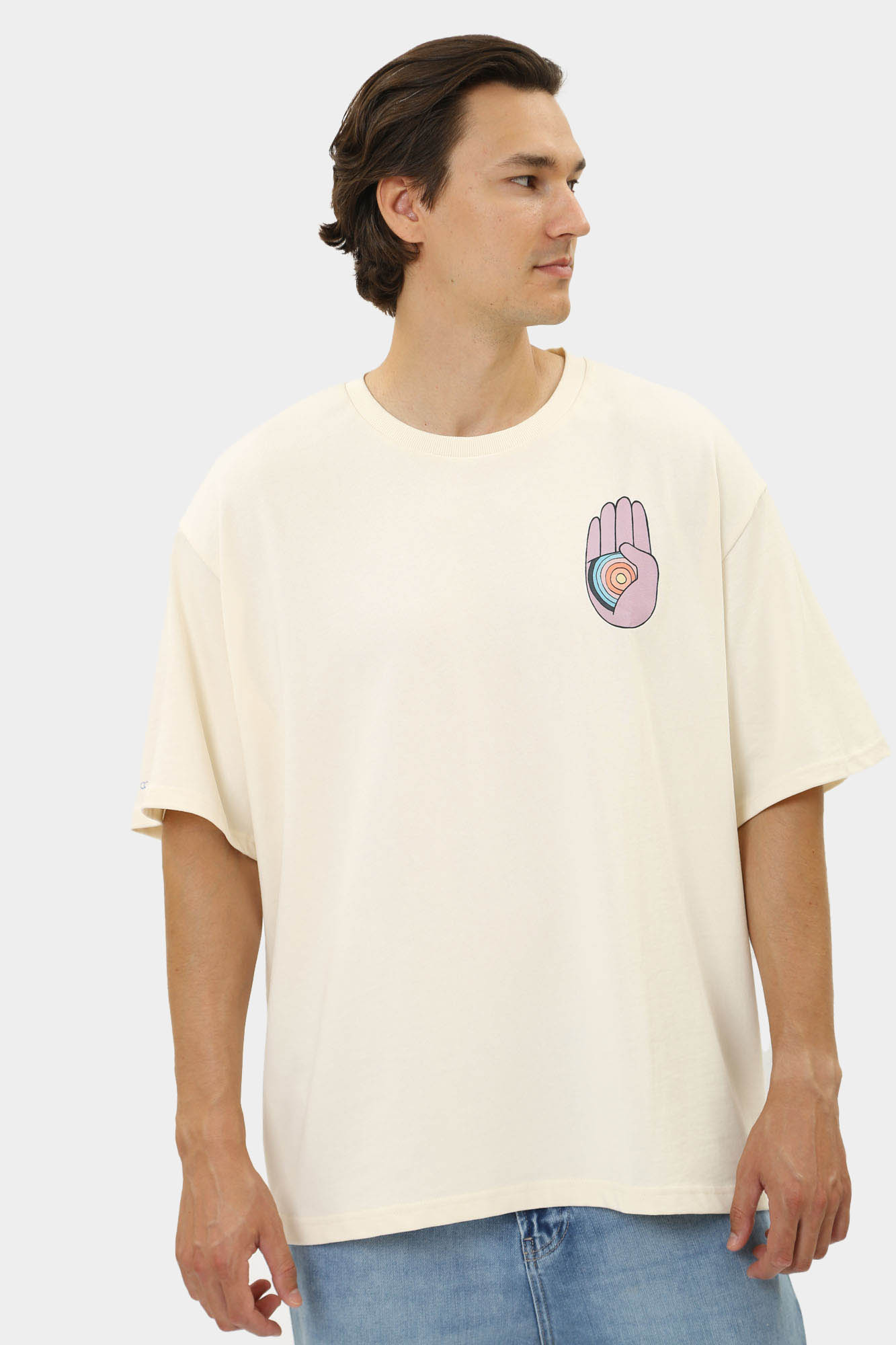 1014956 Футболка Mustang Молочный