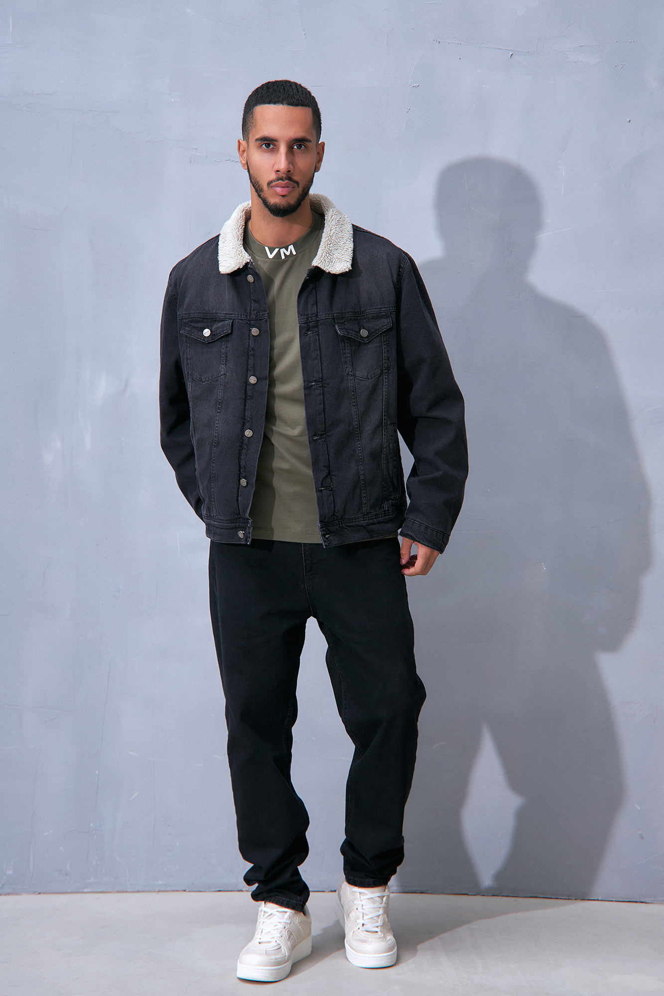 VM-232-33-017 Куртка джинсовая Van Mich Серый