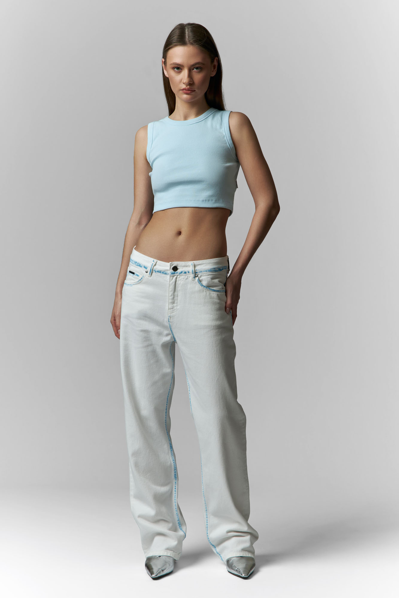 Кроп-топ Van Mich Голубой