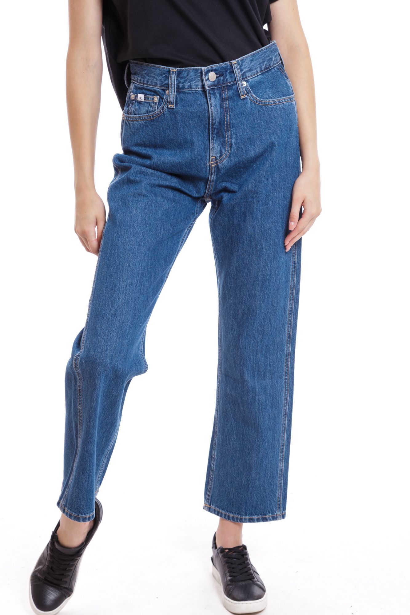 J20J217268 джинсы high rise straight ankle calvin klein jeans 