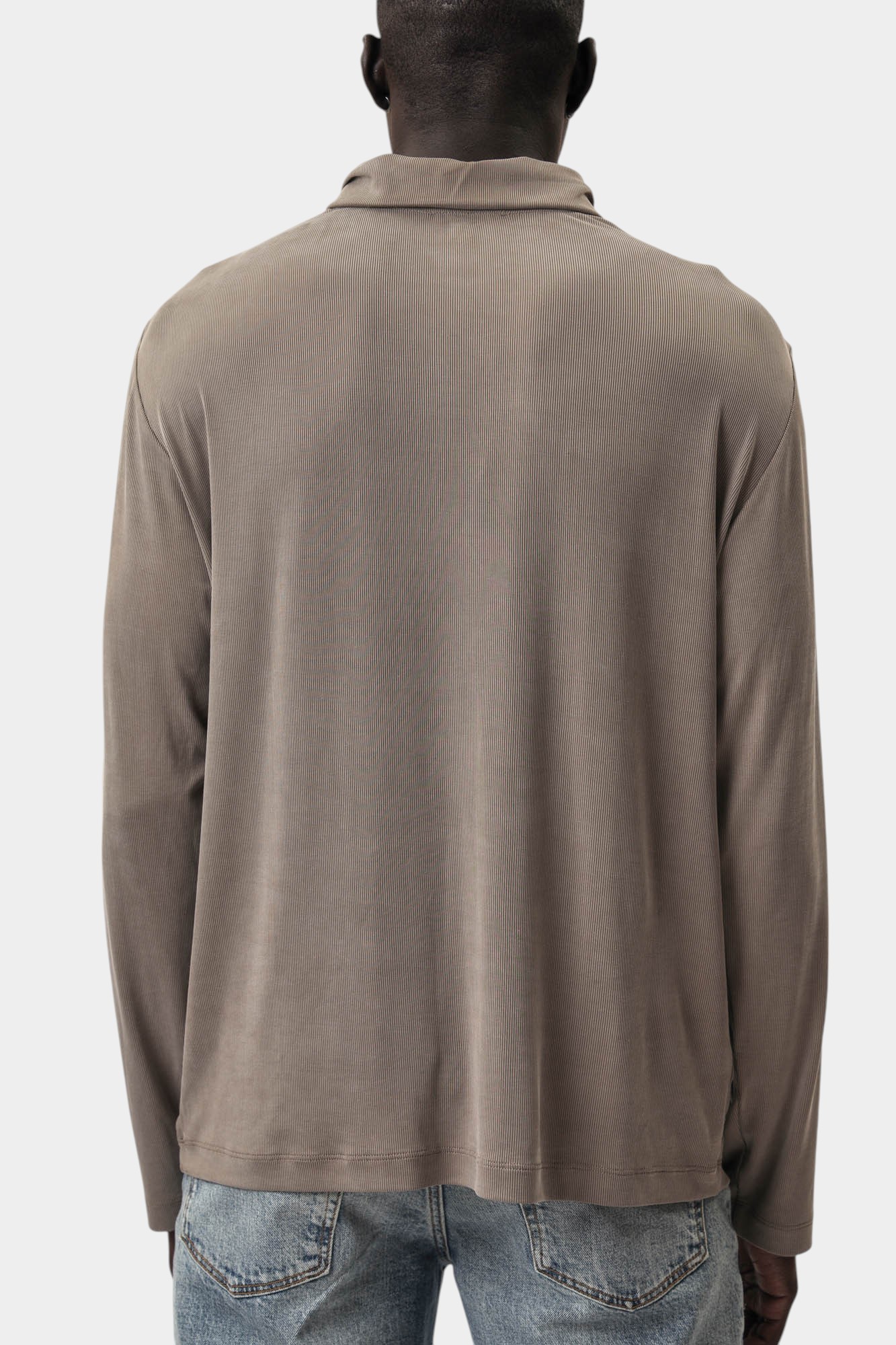 EM002077_AF1 Поло с длинным рукавом Emporio Armani Бежевый