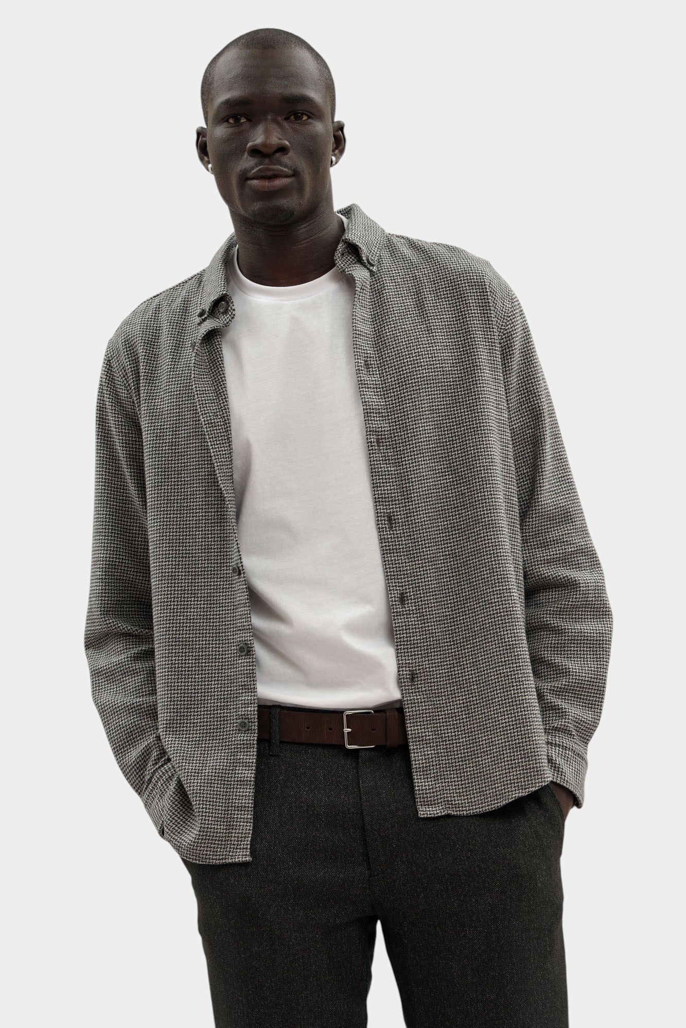 30048354_10020471 Рубашка Strellson Серый