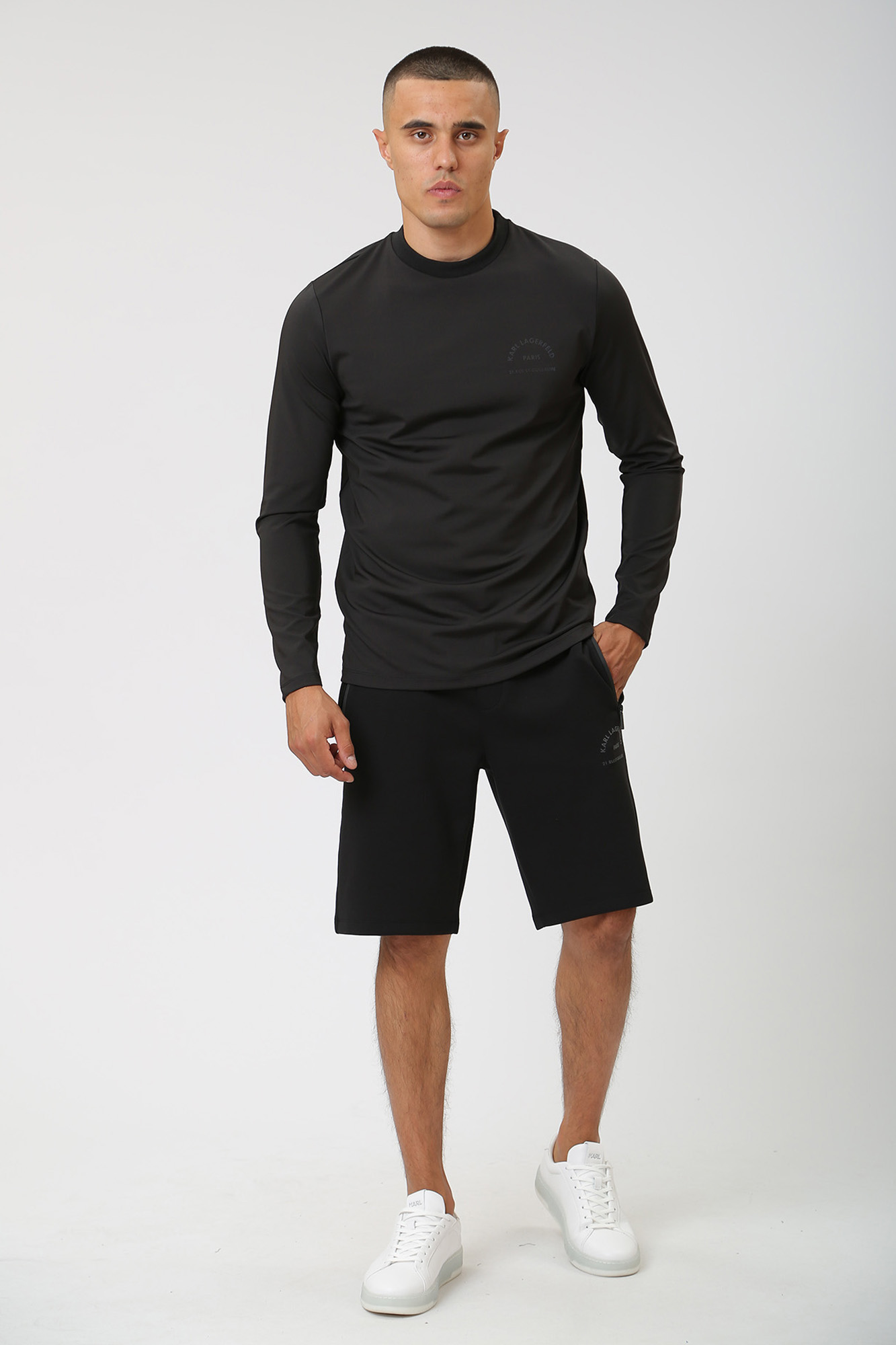 533233_755063 Лонгслив Karl Lagerfeld Черный