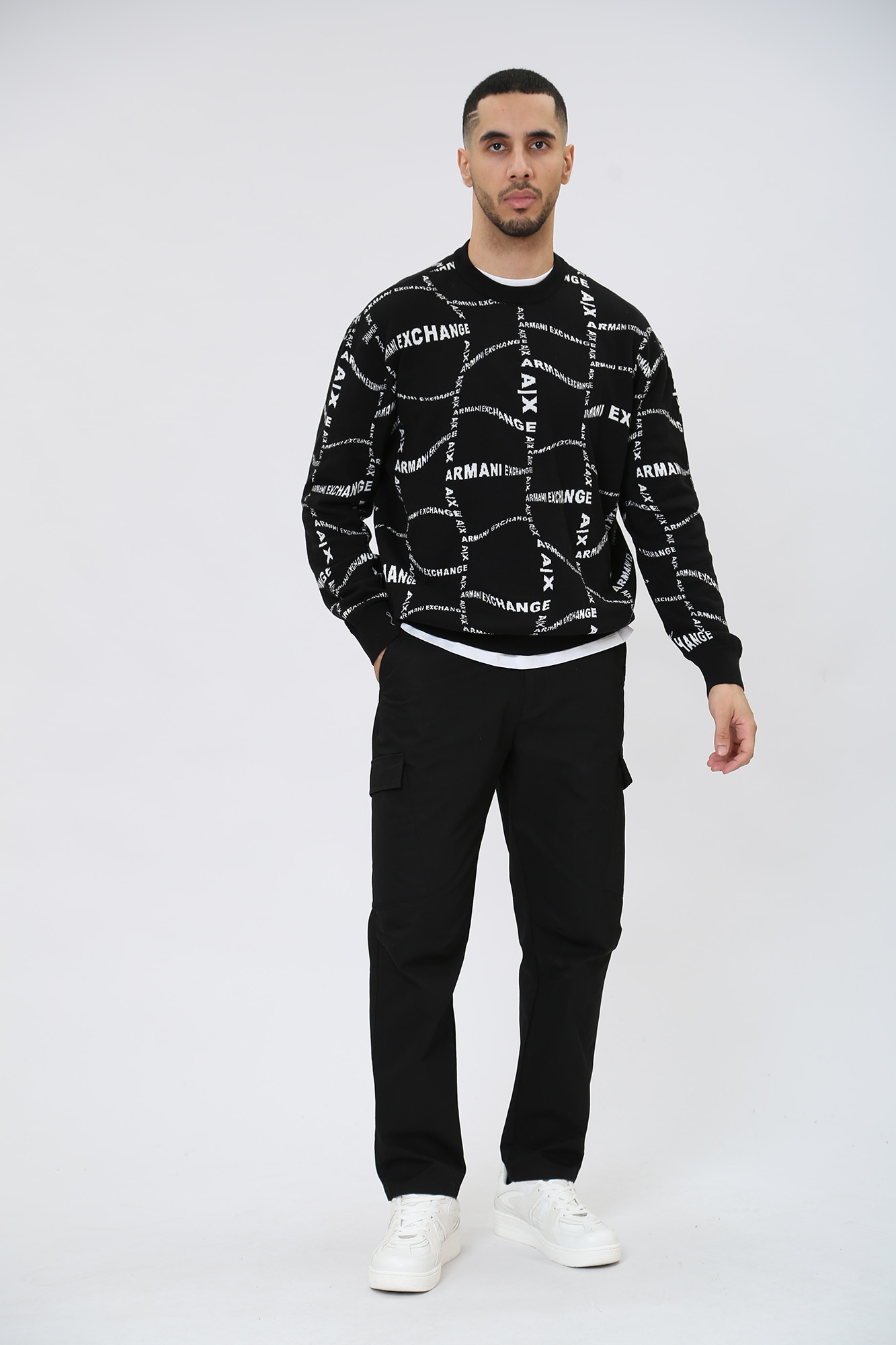 3RZM1E_ZMQ7Z Джемпер Armani Exchange Черный