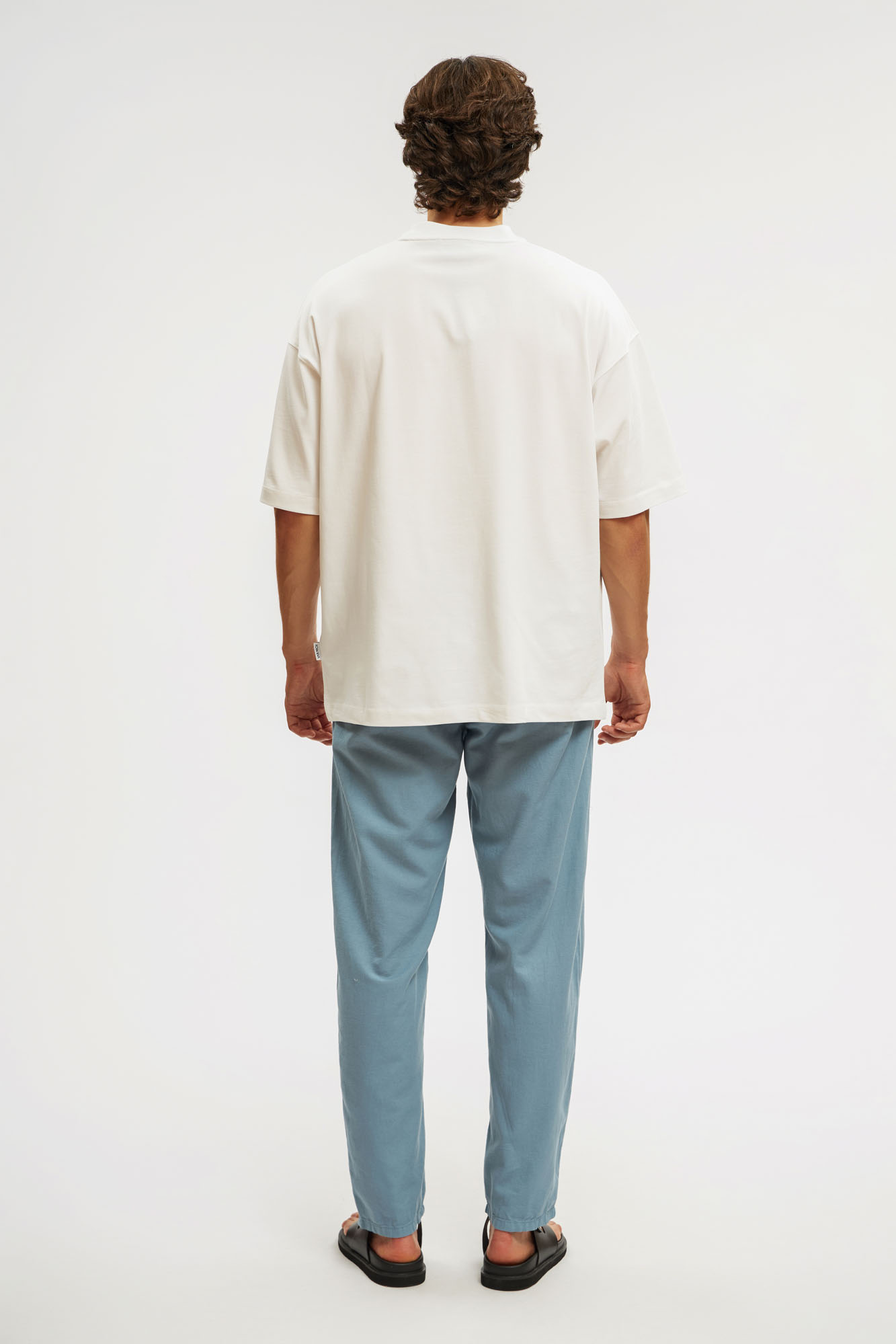 VM-OMA-55-446 Брюки льняные Van Mich Серый