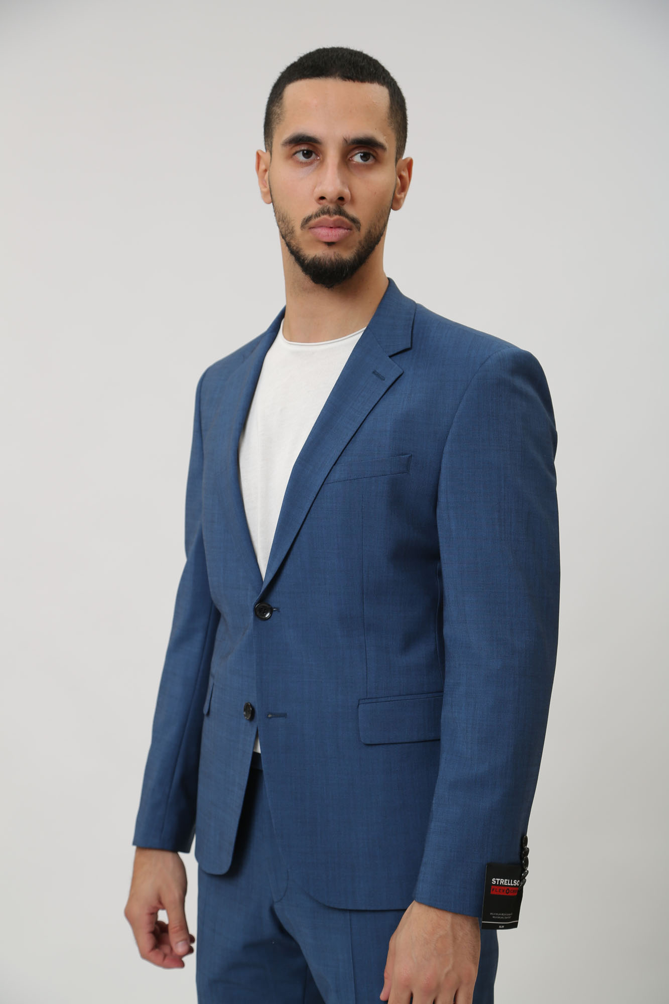 30032780_10007515 Пиджак классический Strellson Синий