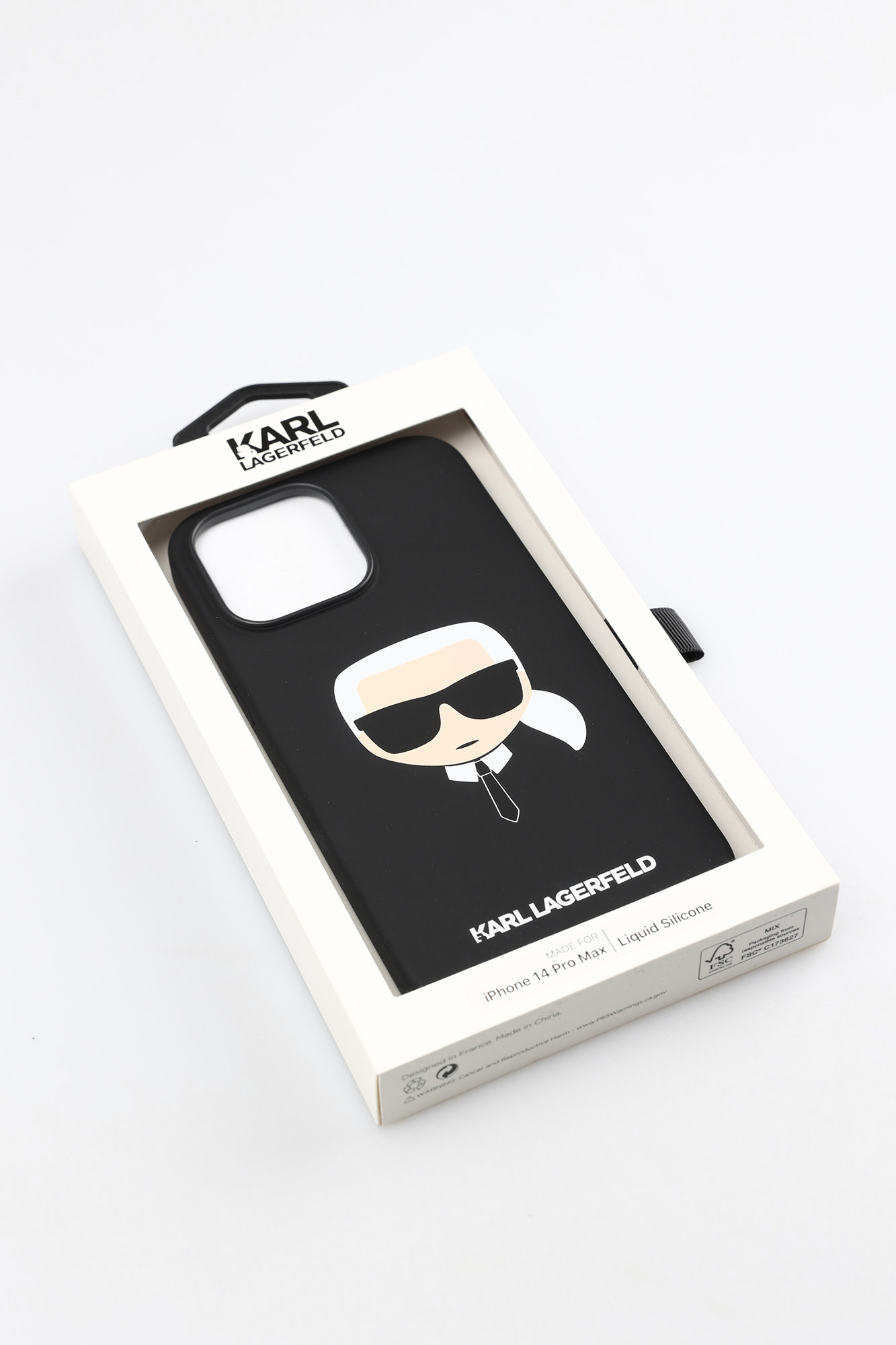 Чехол Lagerfeld IPhone14ProMax Liquid Silicone Kar Чехол iPhone14ProMax Karl Lagerfeld Черный