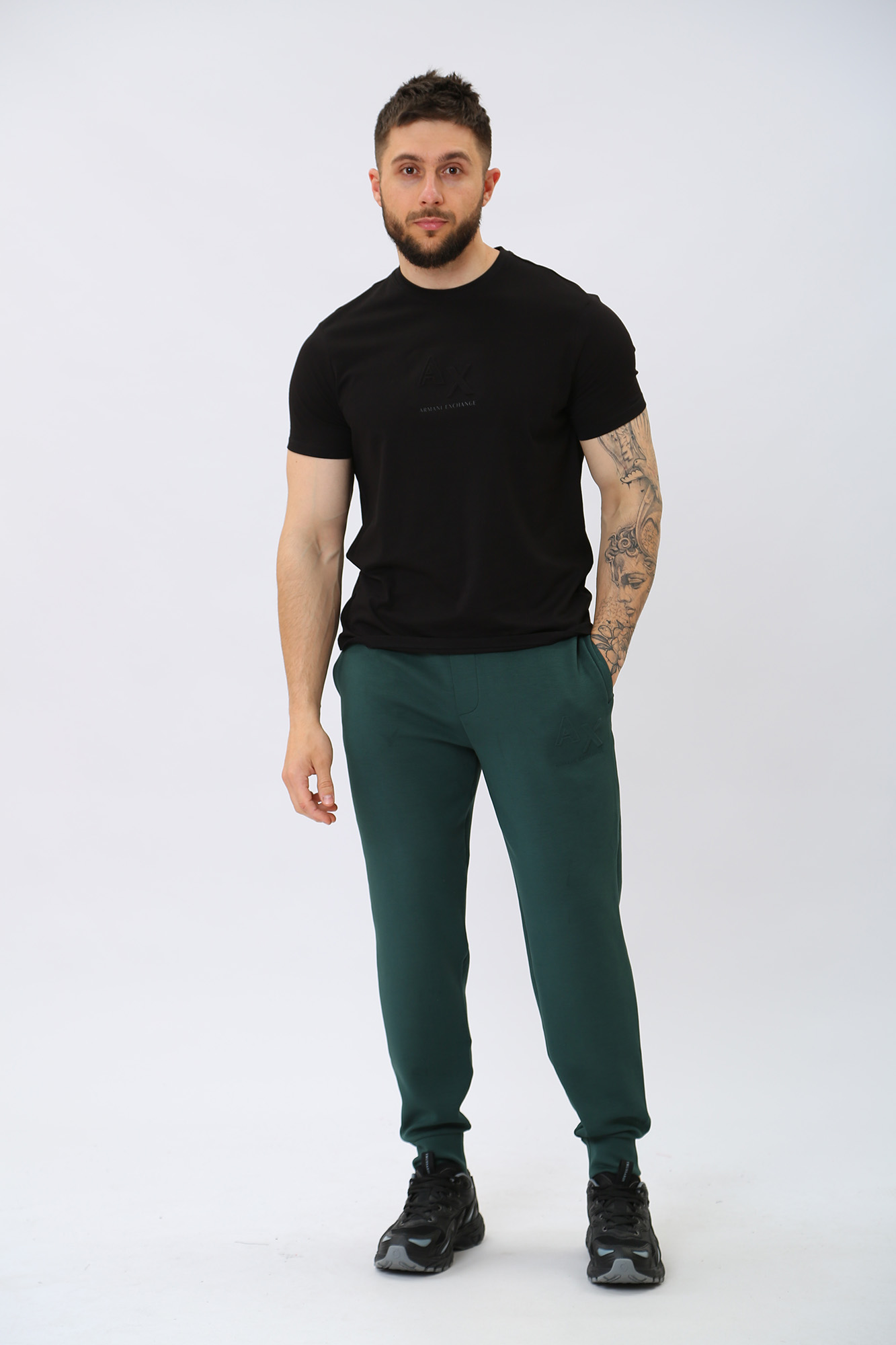 3RZPHE_ZJZDZ Брюки спортивные Armani Exchange Зеленый