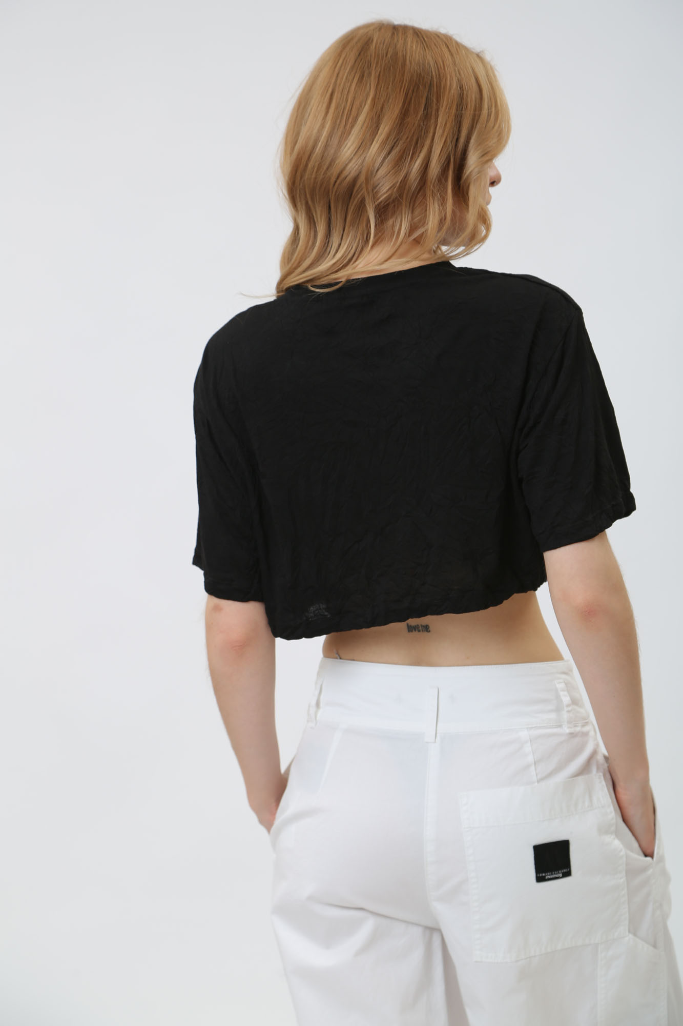 3DYT47_YJFRZ кроп-топ armani exchange 