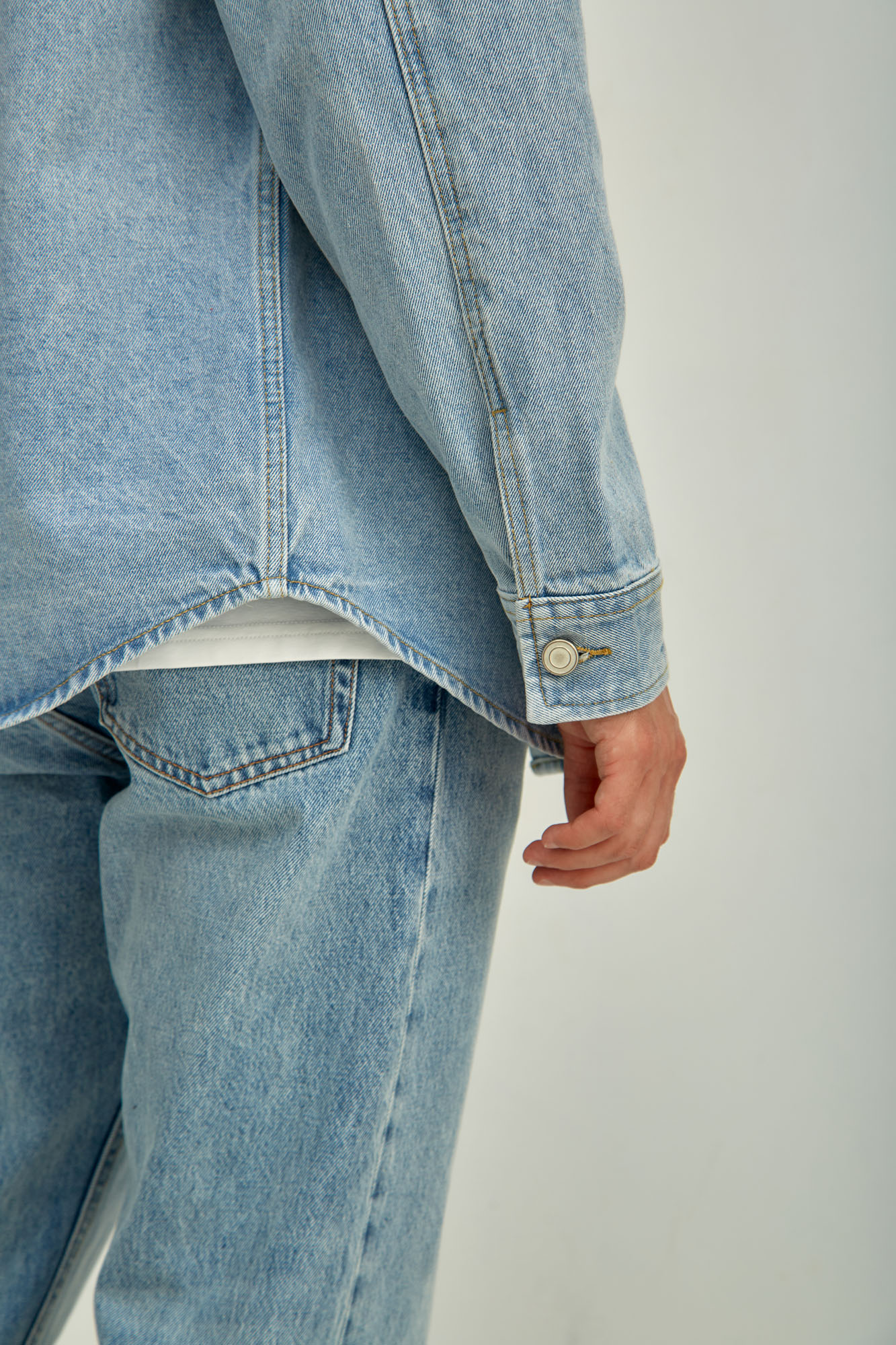 M-241-QW-56-2756- Рубашка с длинным рукавом The Hills Синий