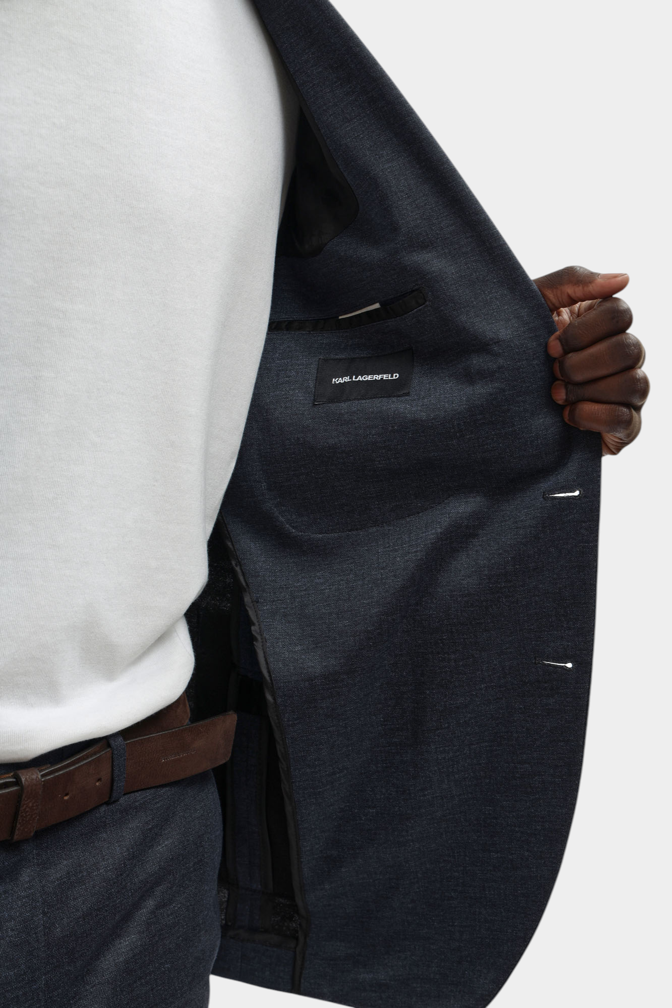 561026_155280 Пиджак классический Karl Lagerfeld Синий