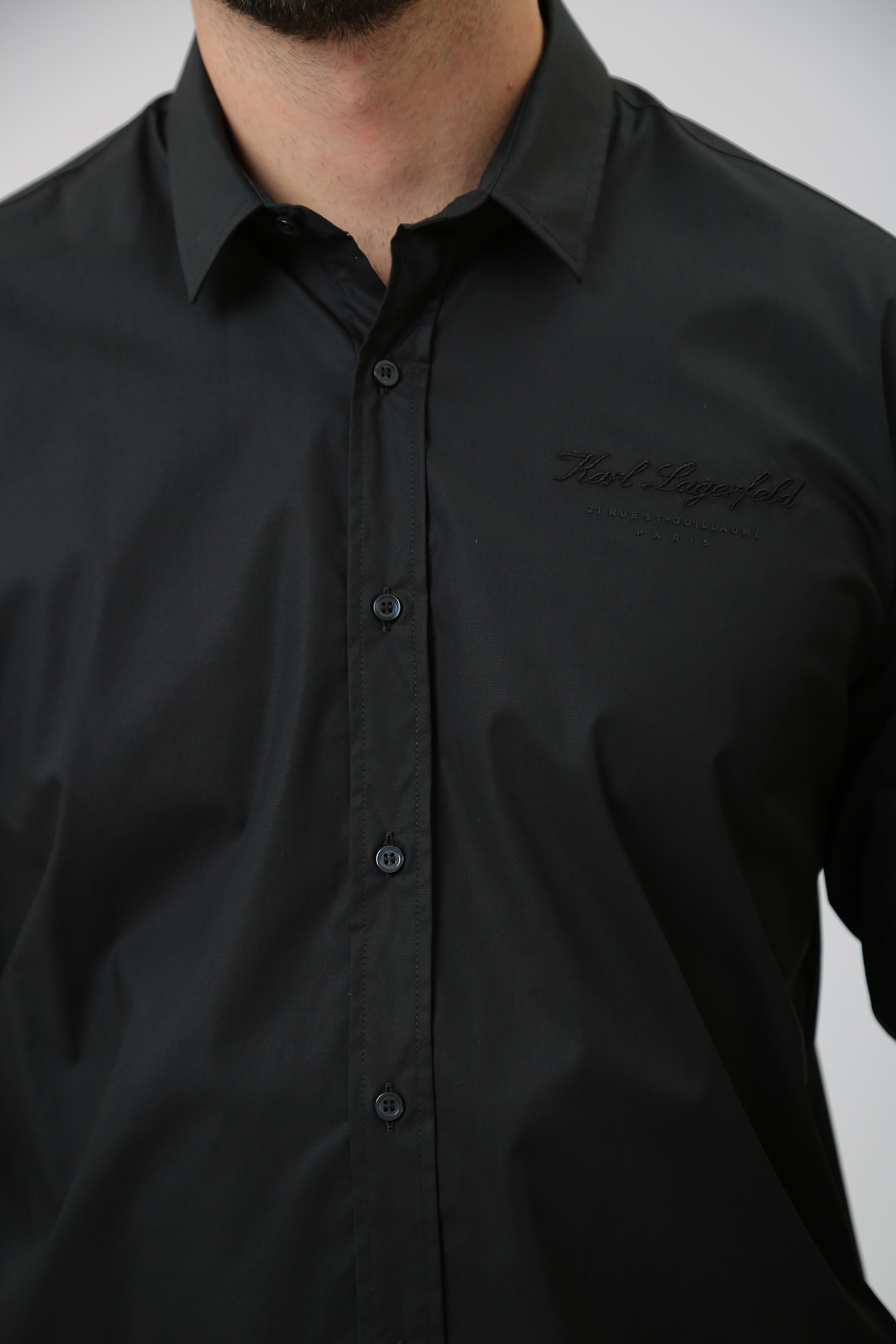 534600_605940 Рубашка д/р Karl Lagerfeld Черный
