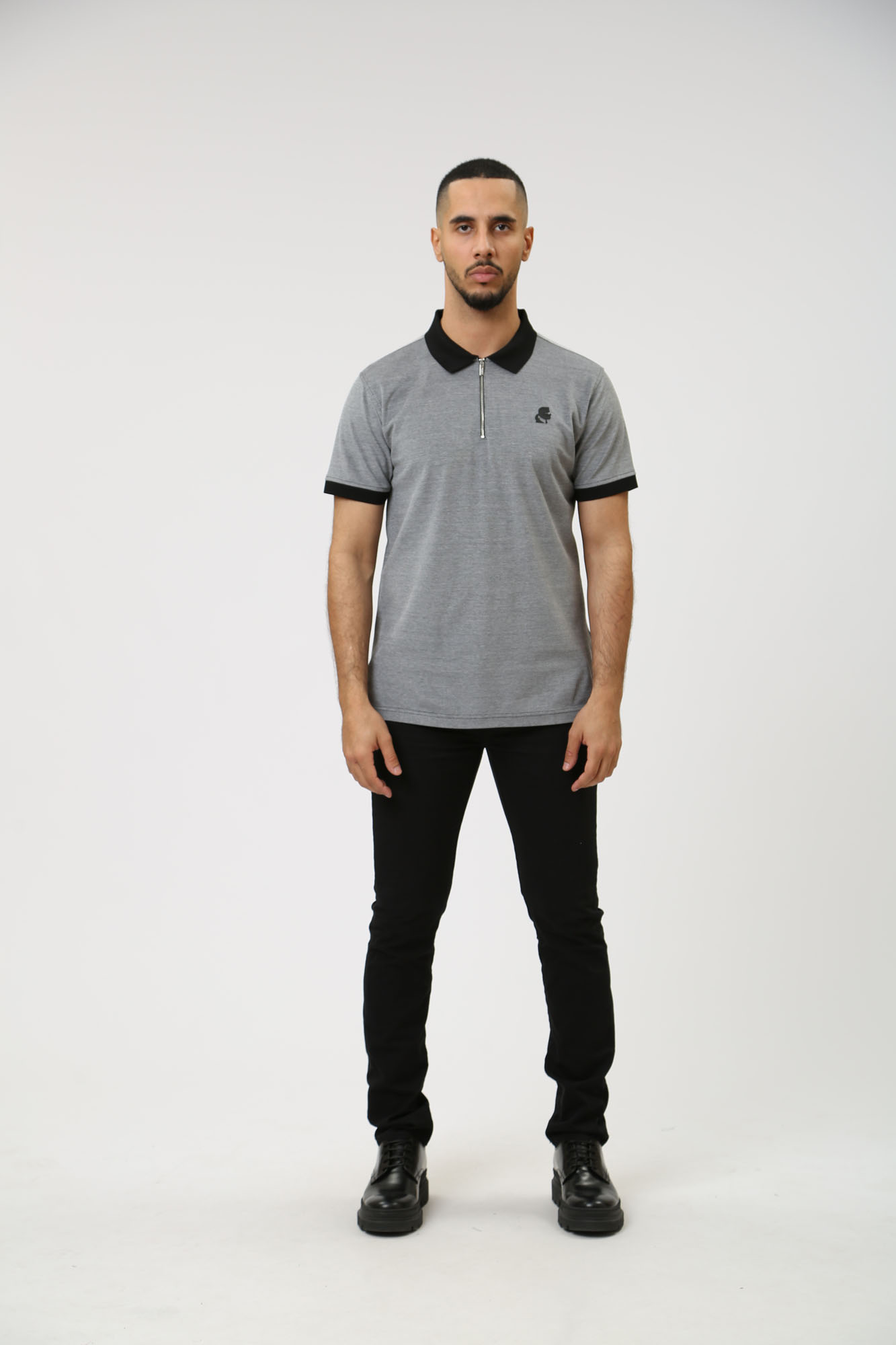 Поло Karl Lagerfeld Серый