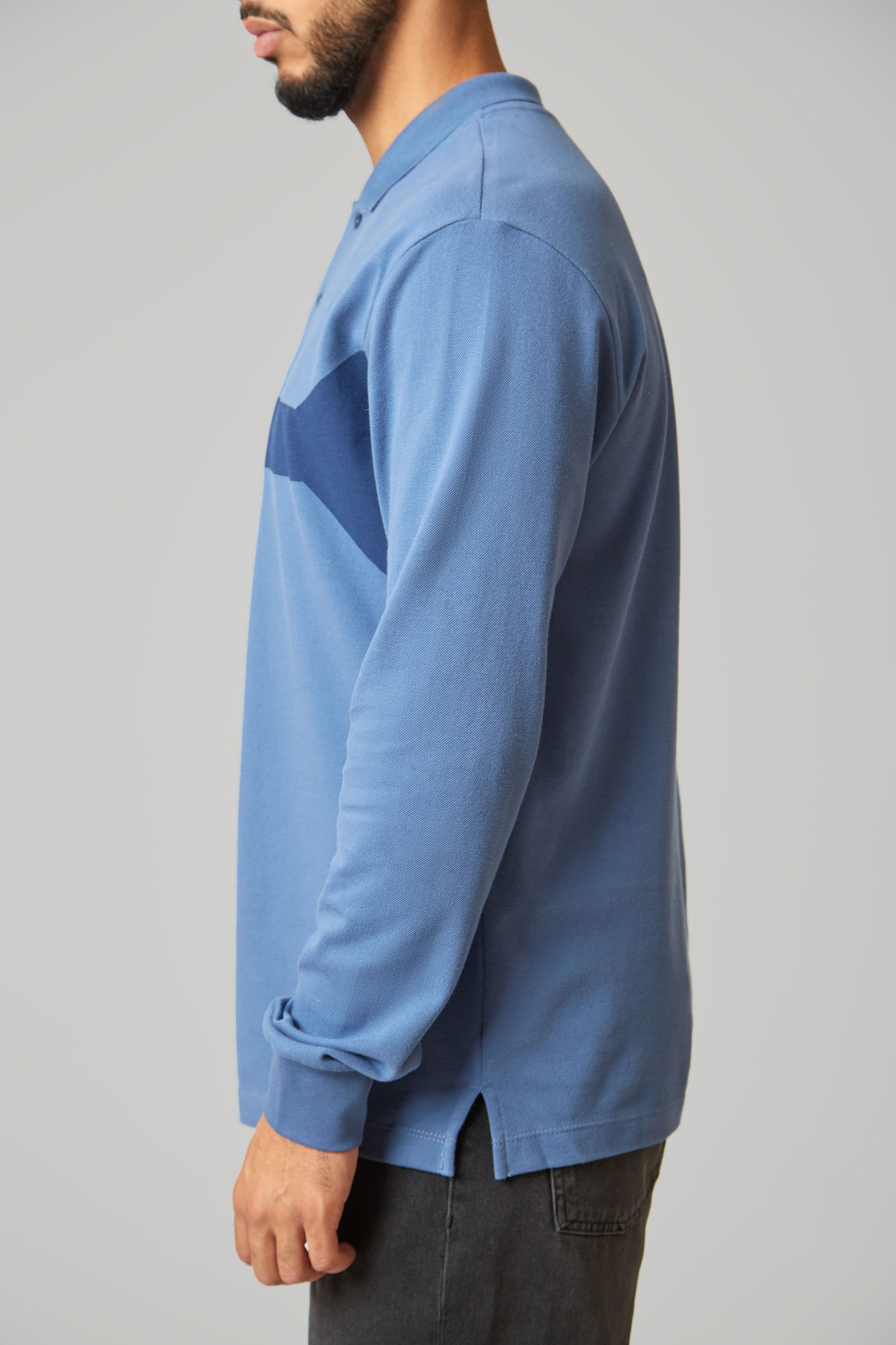 VM-ERK-22-312 Поло с длинным рукавом Van Mich Синий