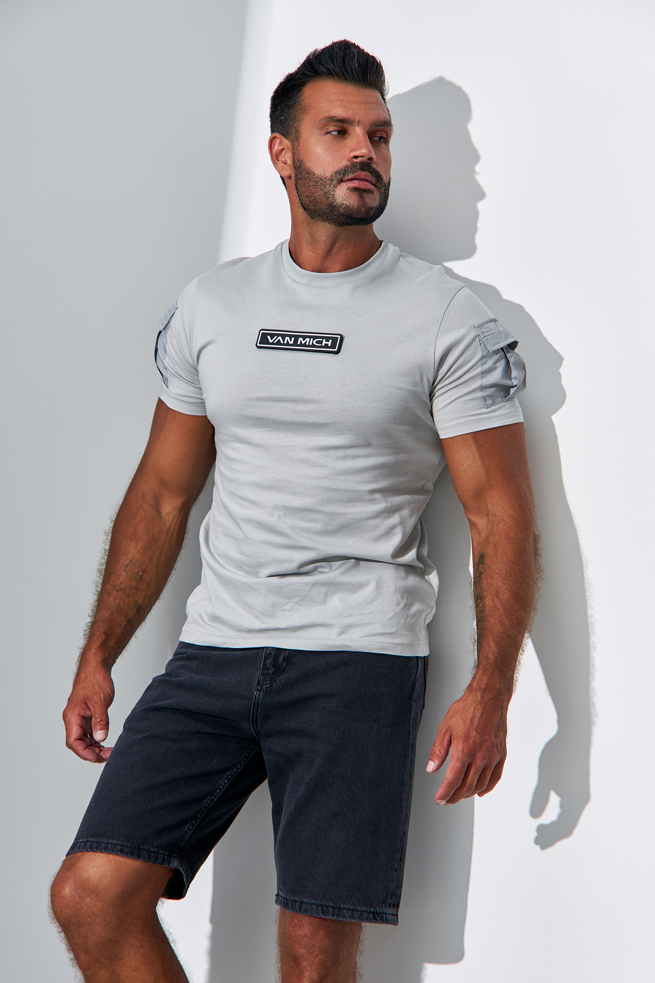 VM-231-33-067 Шорты джинсовые Van Mich Синий