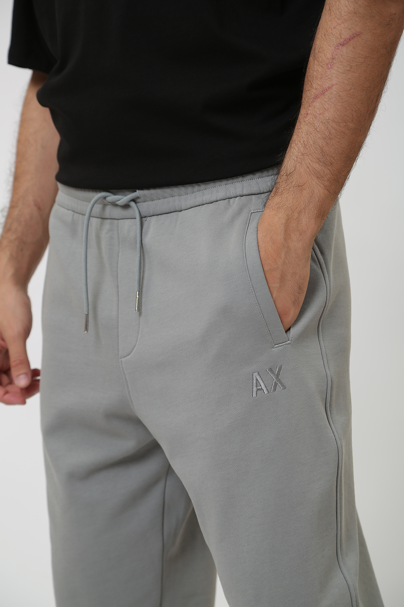 3DZPLF_ZJ4XZ Брюки спортивные Armani Exchange Серый