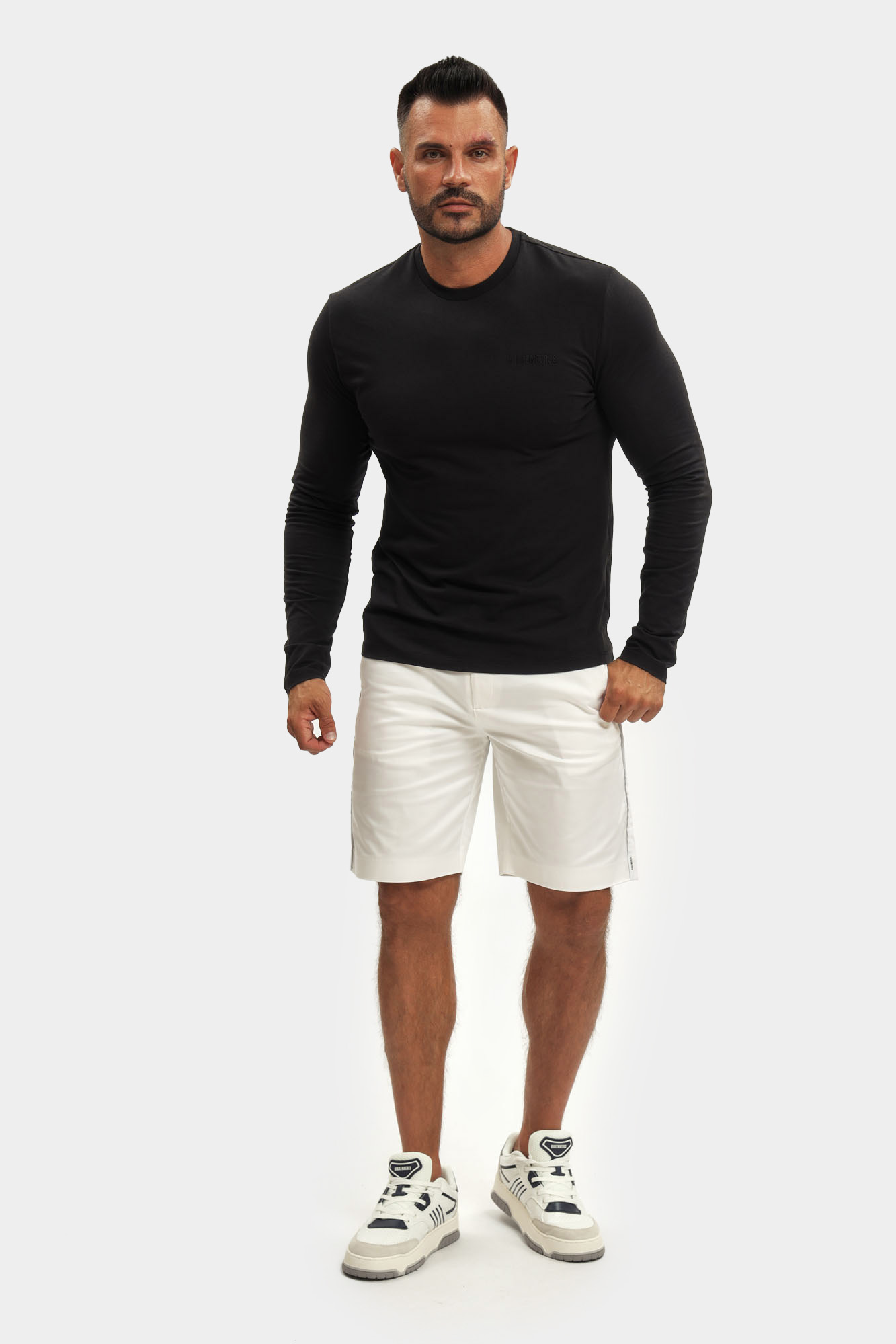 BMT0819ML Лонгслив Bikkembergs Черный